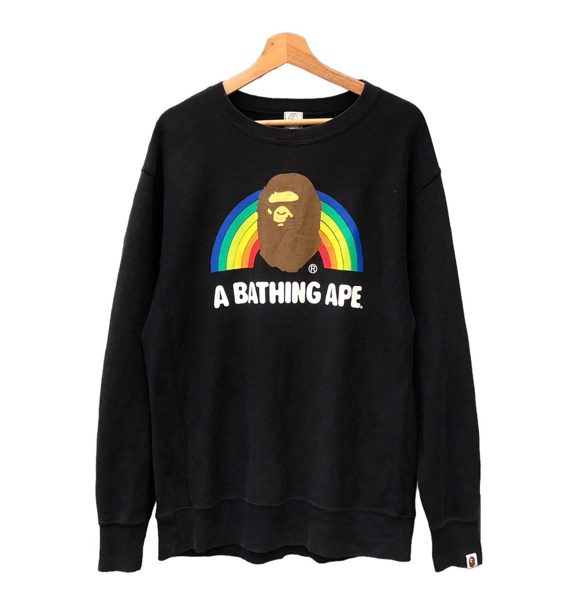 Bape Rare!!Bape Big Head Multi Color Rainbow Exclusive Sweatshirt Size US M / EU 48-50 / 2 - 1 Thumbnail