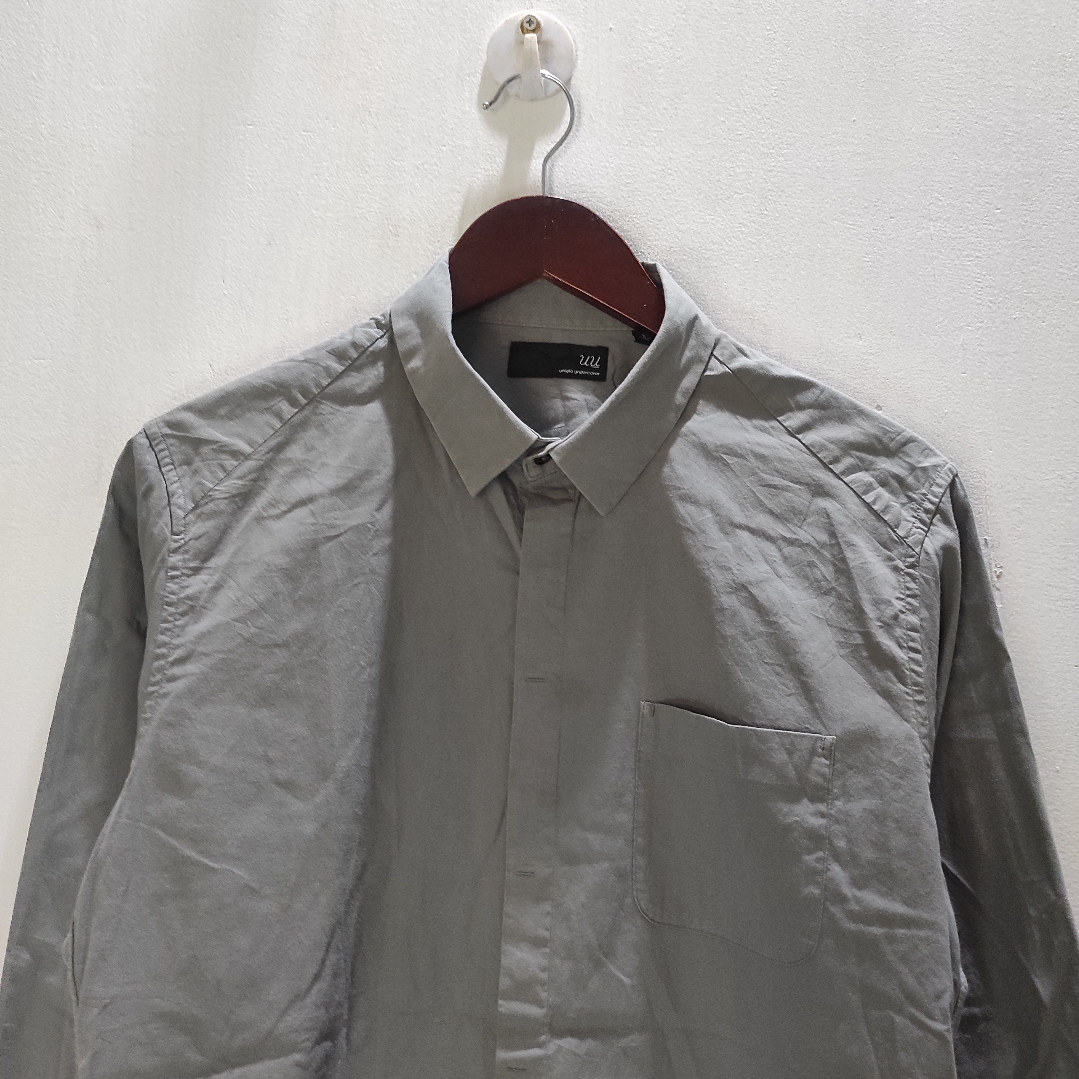 Undercover × Uniqlo Grey Button-Up Shirt Size US L / EU 52-54 / 3 - 3 Thumbnail