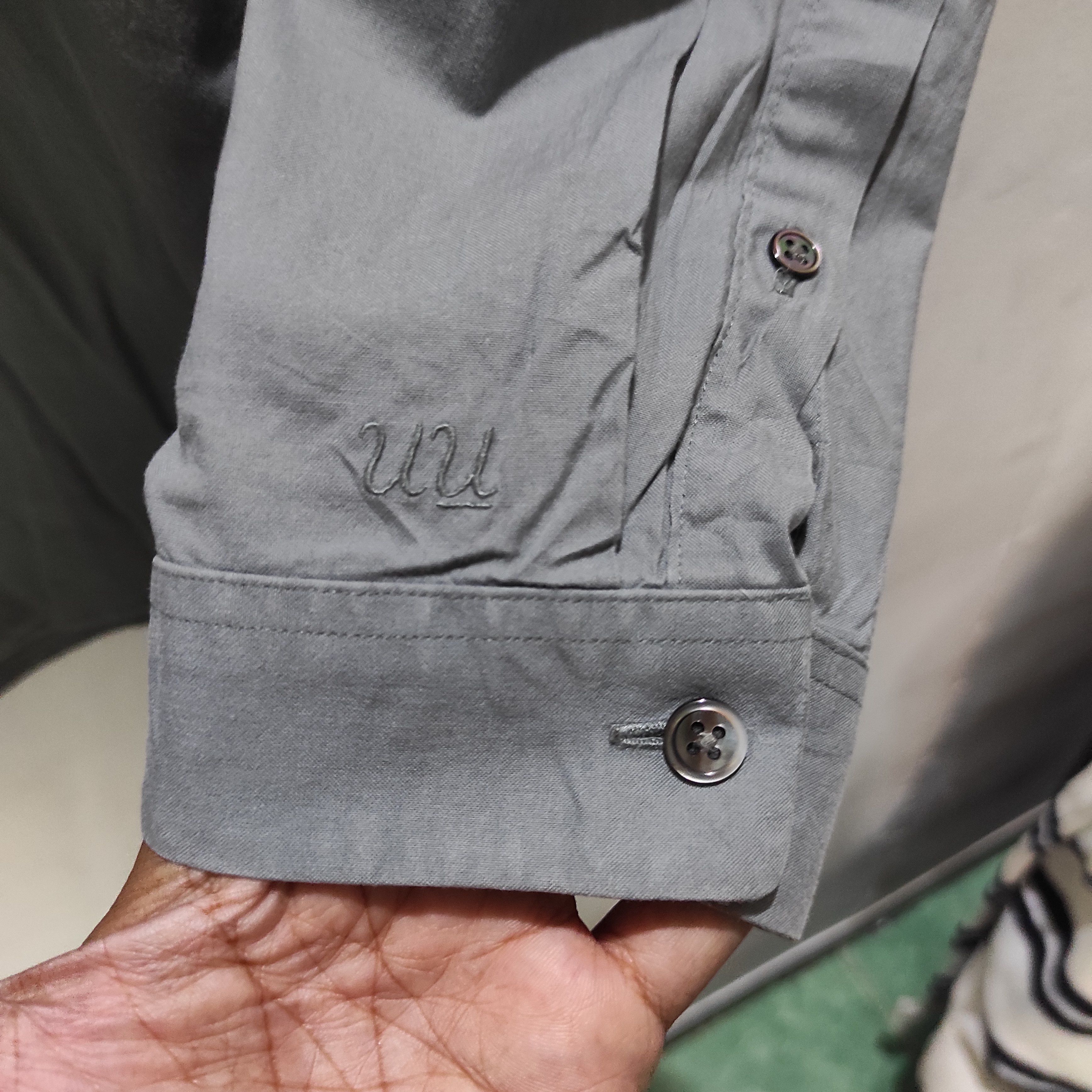 Undercover × Uniqlo Grey Button-Up Shirt Size US L / EU 52-54 / 3 - 8 Thumbnail
