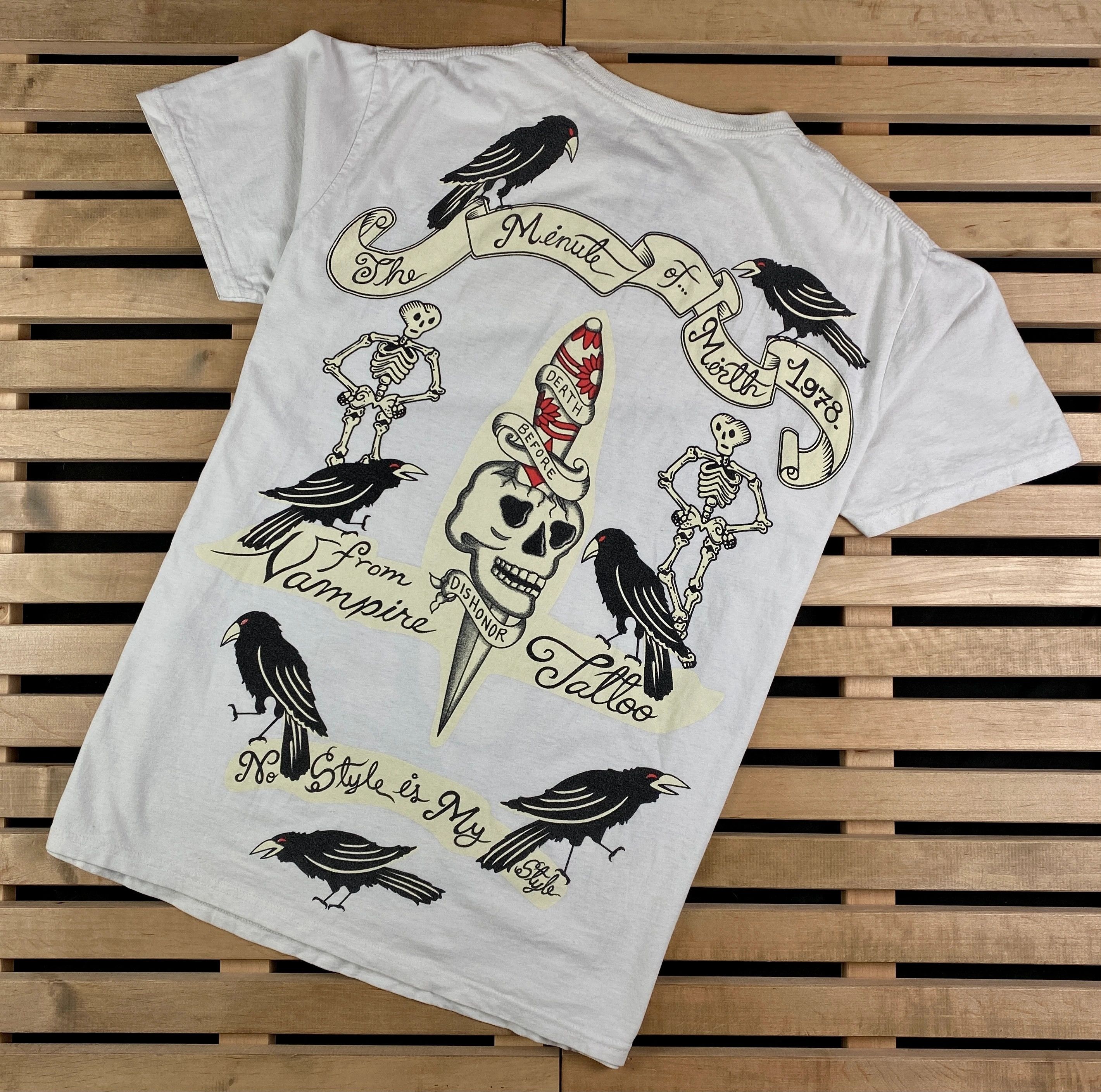 Japanese Brand Mens Vintage T Shirt Minute Mirth Size XL Size US XL / EU 56 / 4 - 7 Thumbnail