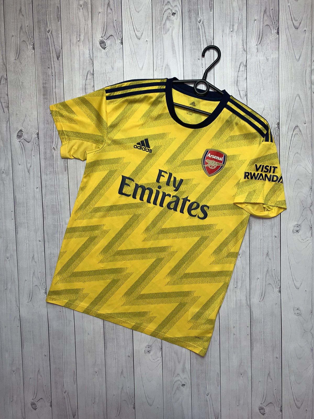 Arsenal soccer jersey Adidas banana away yellow size M