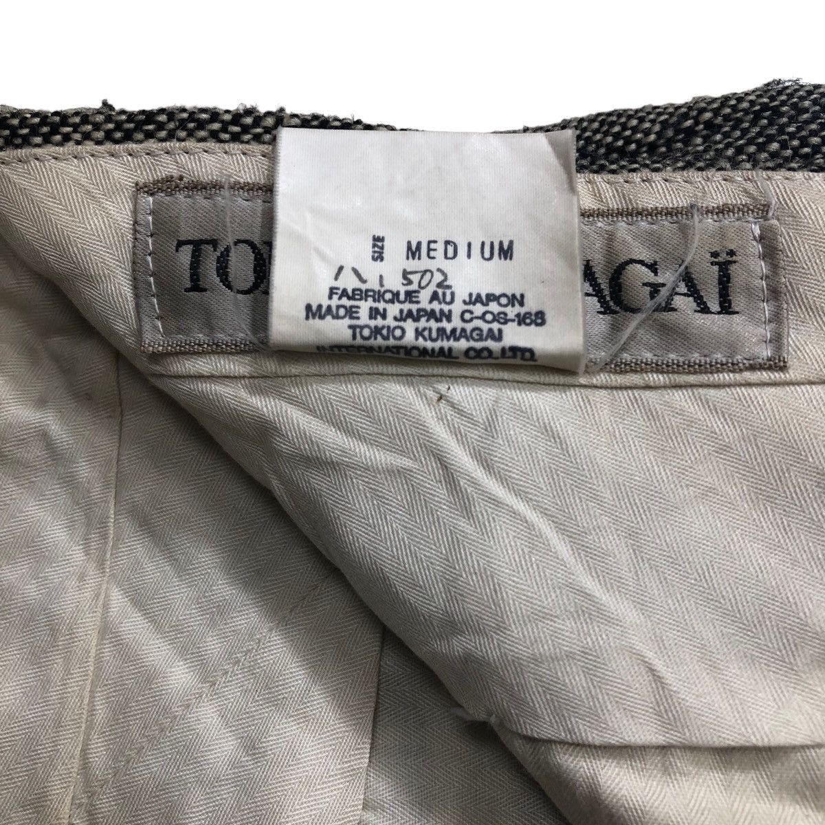 Tokio Kumagai Vintage 80s Tokio Kumagaï Homme Wool Trousers Made In Japan Size US 29 - 7 Thumbnail