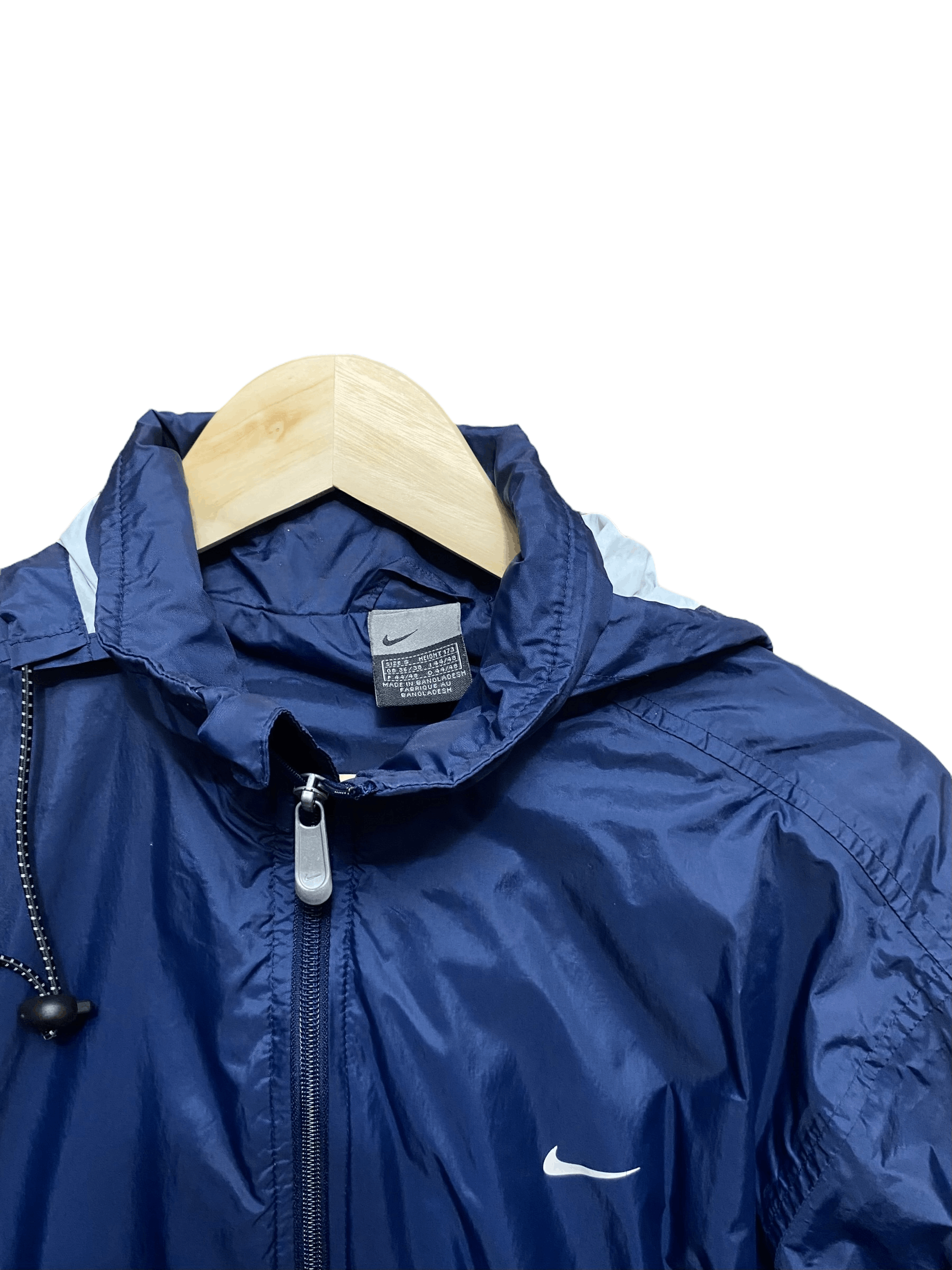 Nike × Vintage 00s' Nike navy windbreaker jacket, size S, back swoosh Size US S / EU 44-46 / 1 - 2 Thumbnail