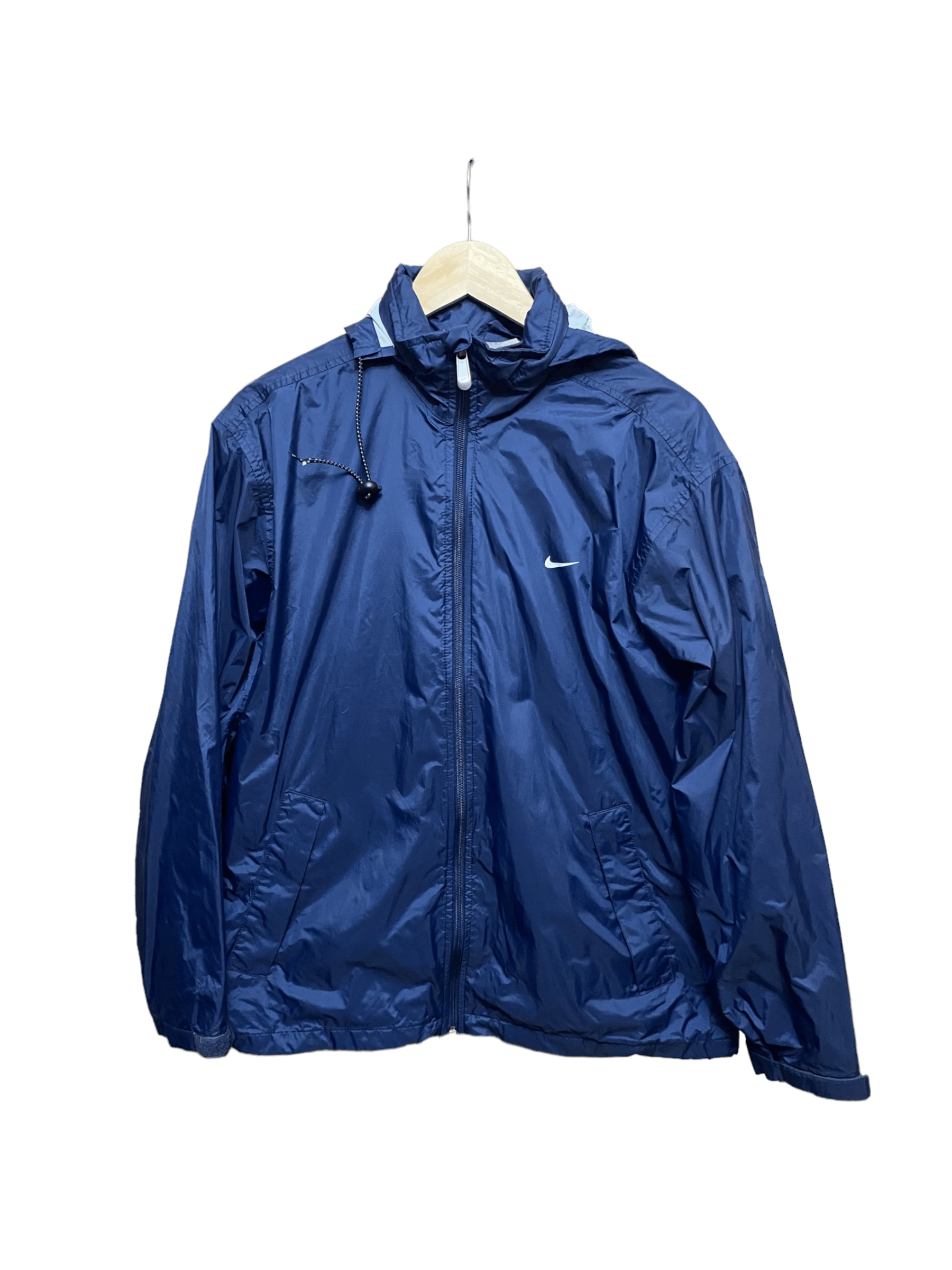 Nike × Vintage 00s' Nike navy windbreaker jacket, size S, back swoosh Size US S / EU 44-46 / 1 - 1 Thumbnail