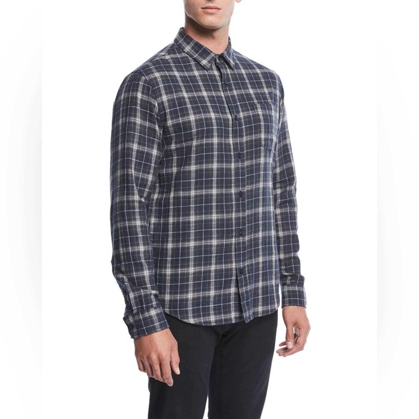 Vince Long Sleeve Plaid Button Down