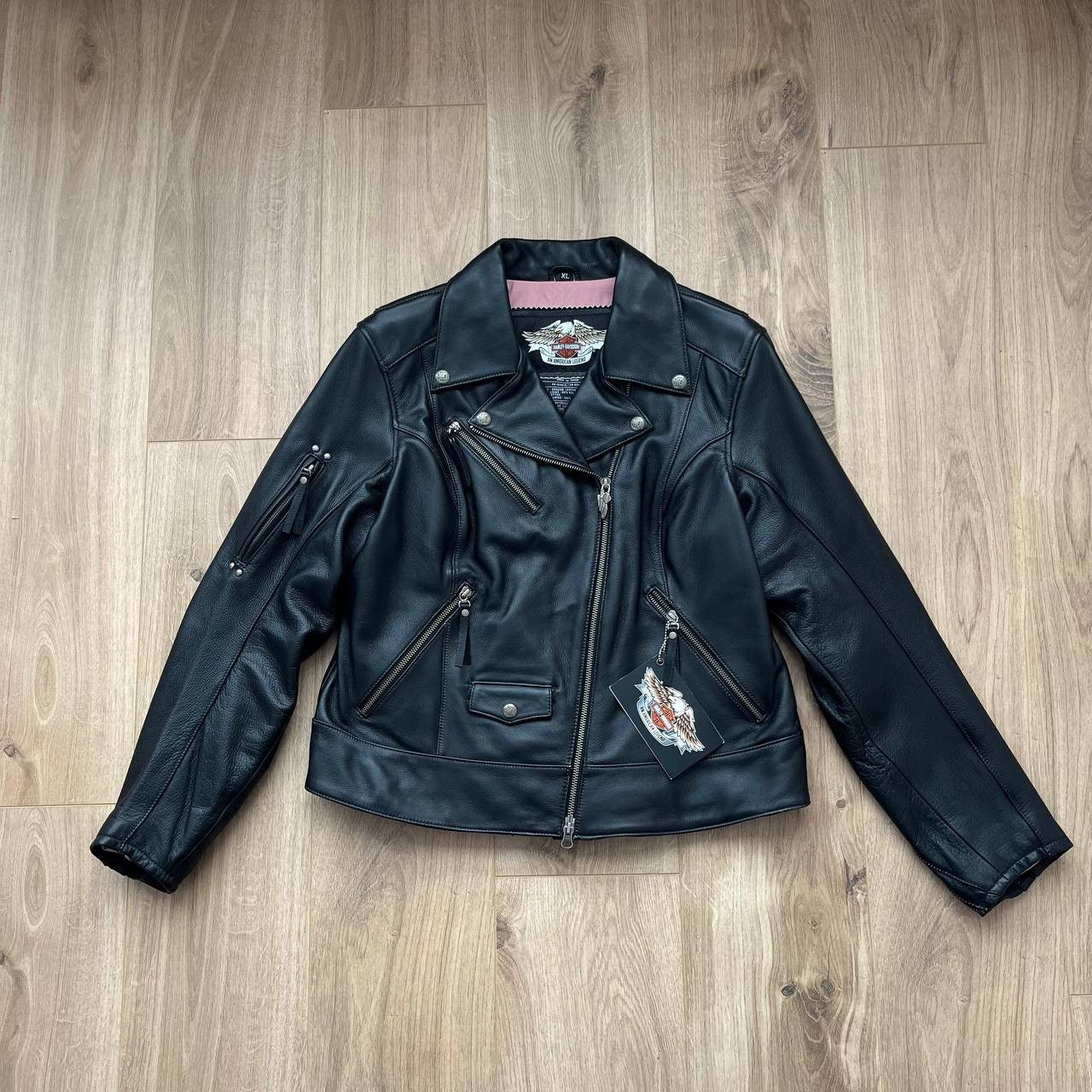 Image of Harley Davidson Women’S Leather Jacket in Black, Women's (Size XL)