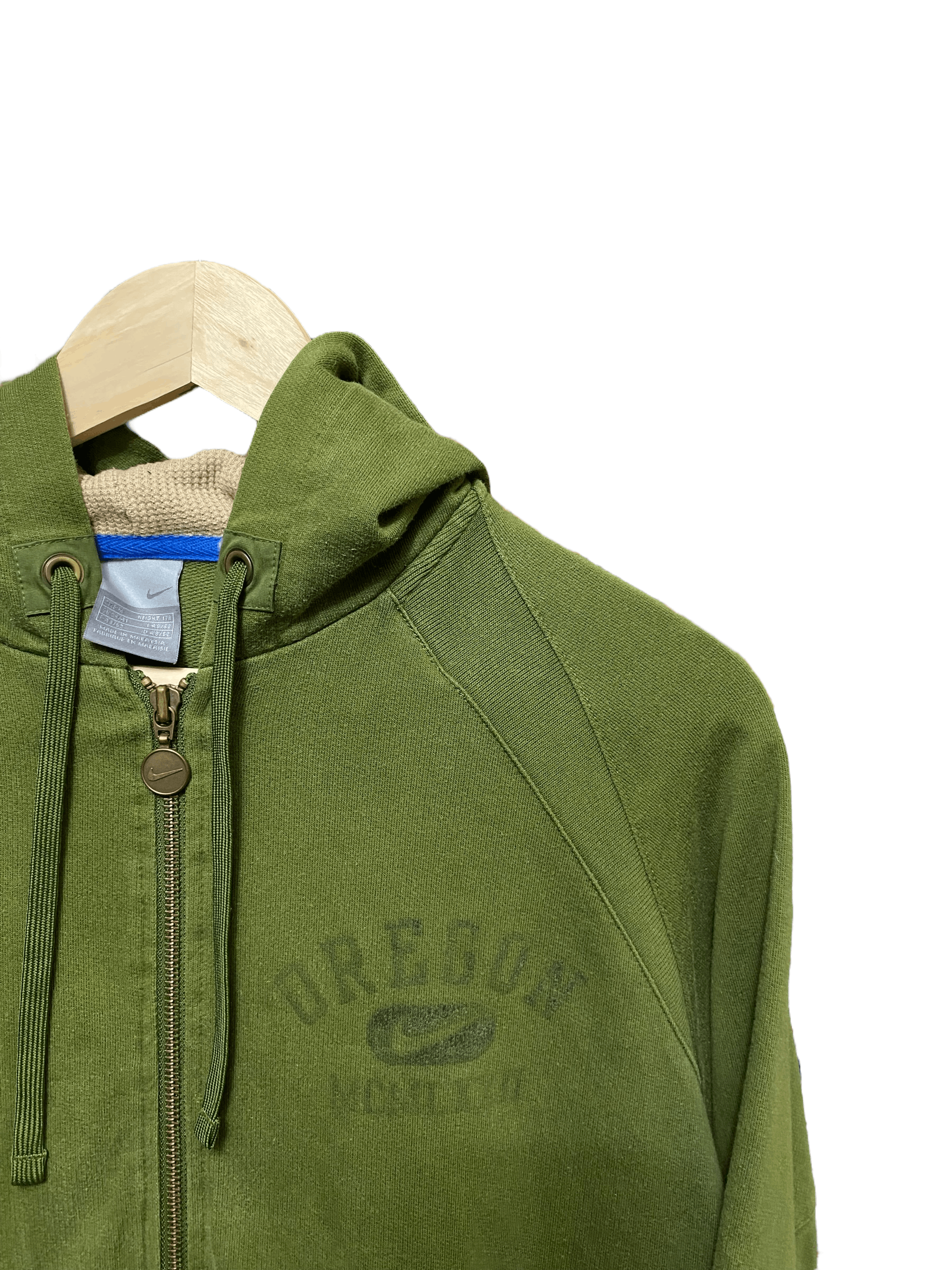 Nike × Vintage 00s' green Nike oregon zip hoodie, size L Size US L / EU 52-54 / 3 - 2 Thumbnail