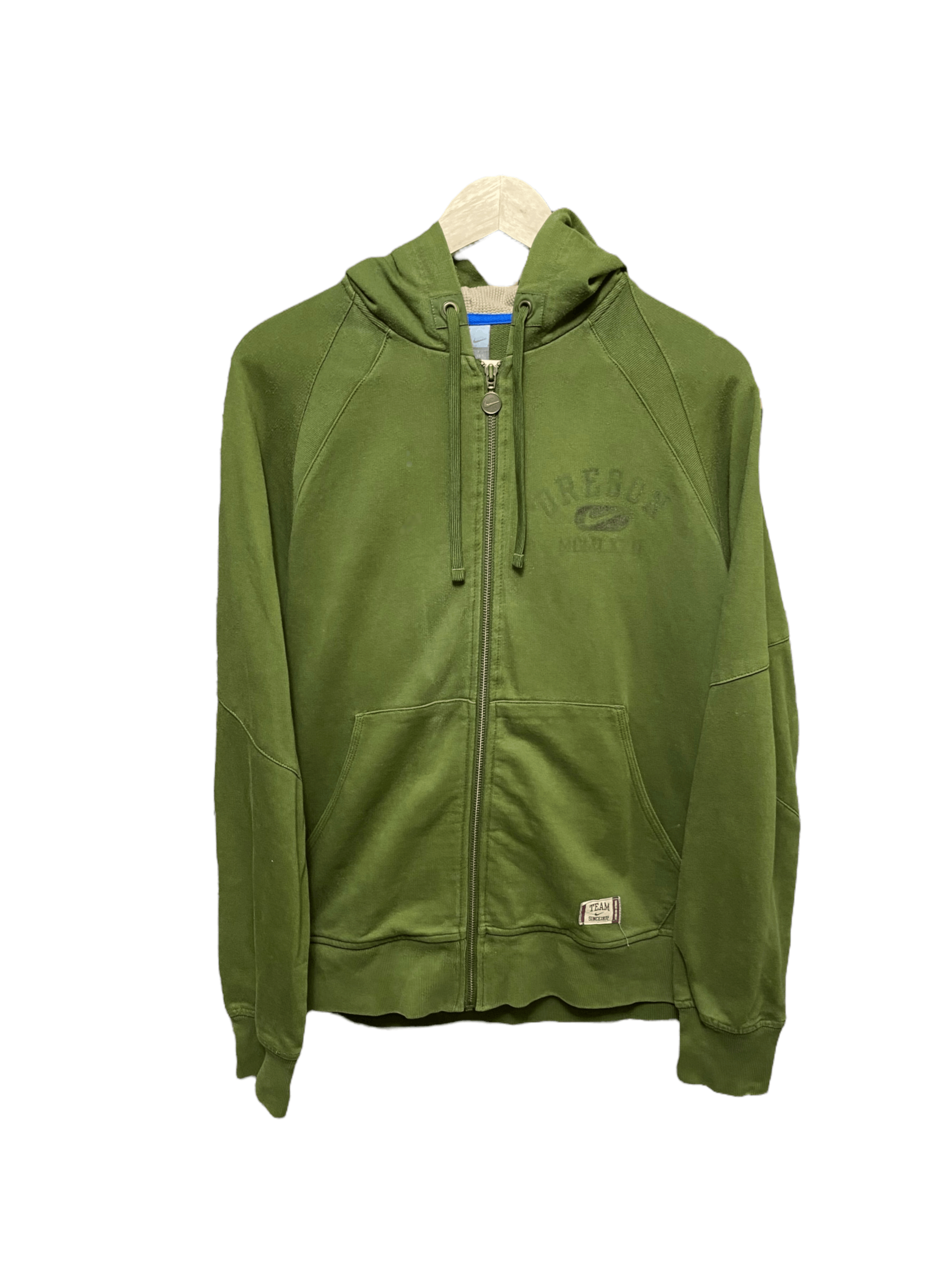 Nike × Vintage 00s' green Nike oregon zip hoodie, size L Size US L / EU 52-54 / 3 - 1 Thumbnail