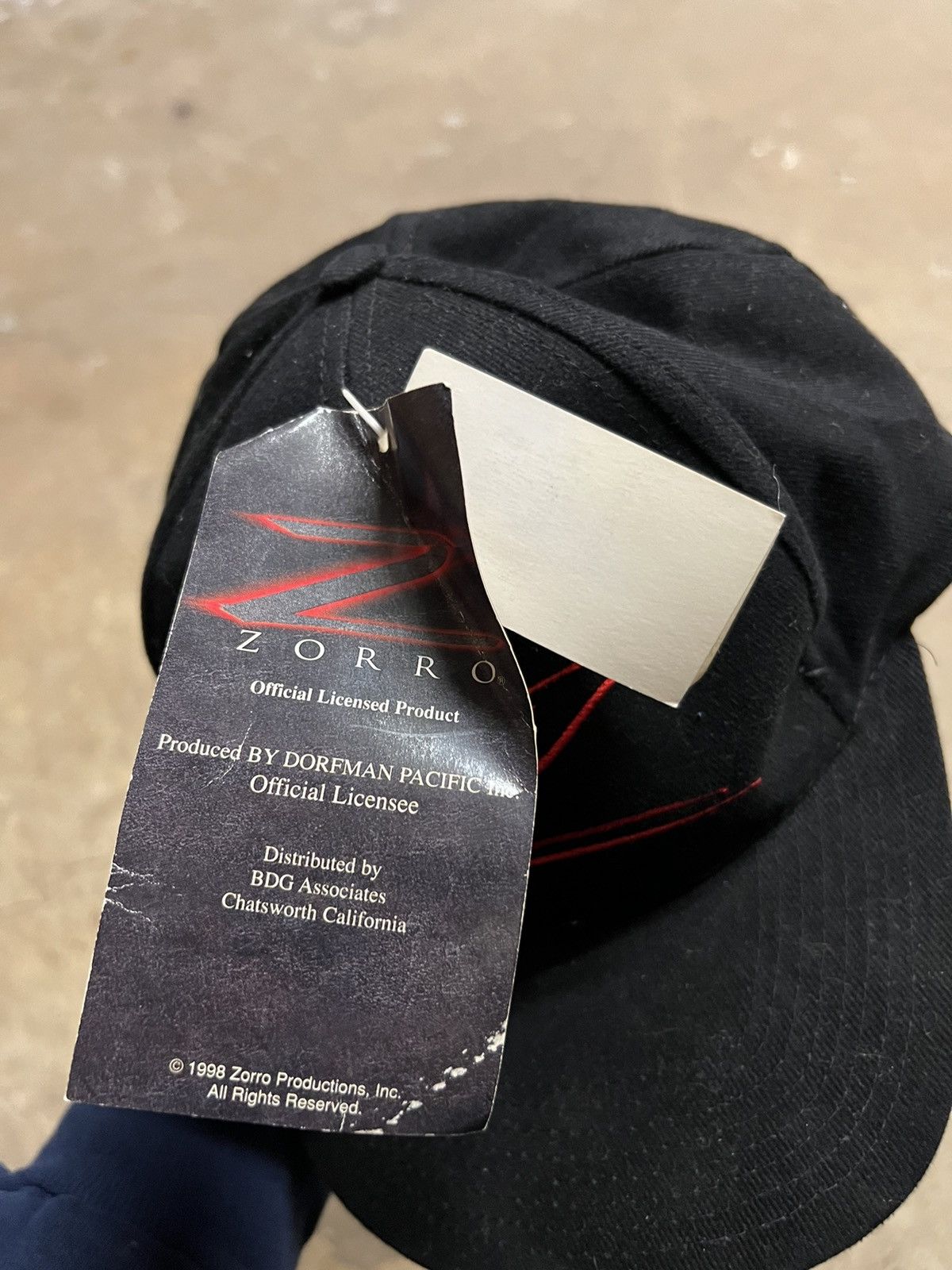 Vintage Vintage 1998 Deadstock The Legend of Zorro Hat Size ONE SIZE - 4 Thumbnail