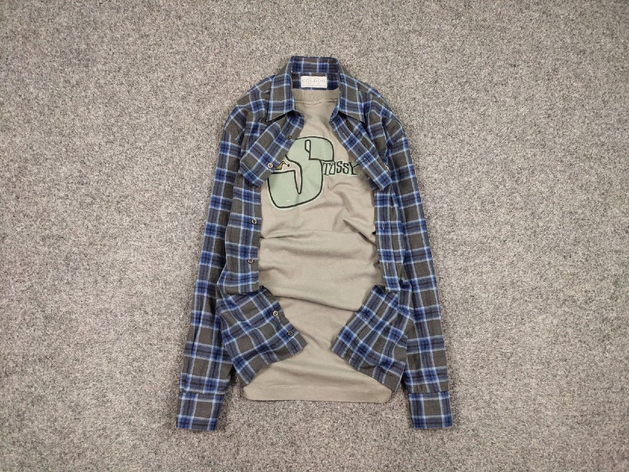 Flannel Vintage Flannel Shirt Travis Scott Style Size US L / EU 52-54 / 3 - 1 Thumbnail