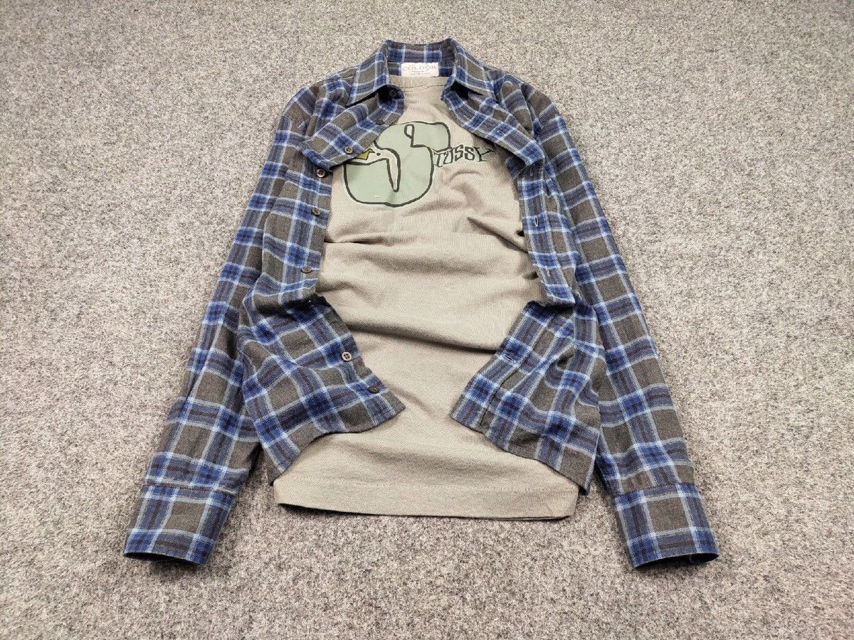 Flannel Vintage Flannel Shirt Travis Scott Style Size US L / EU 52-54 / 3 - 2 Thumbnail