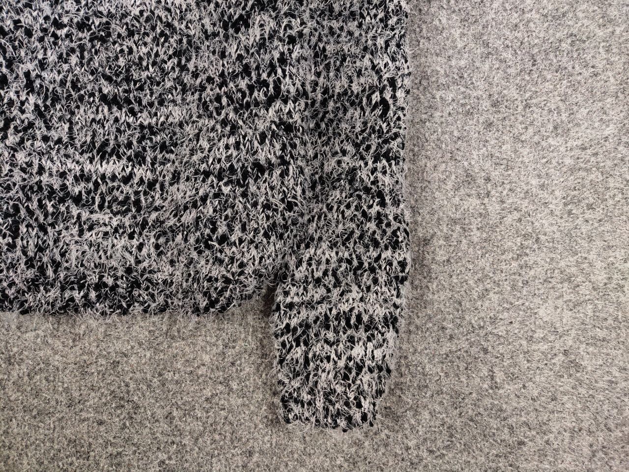 Japanese Brand Vintage 90's Japanese Black Mohair Style Fuzzy Sweater Size US M / EU 48-50 / 2 - 10 Thumbnail