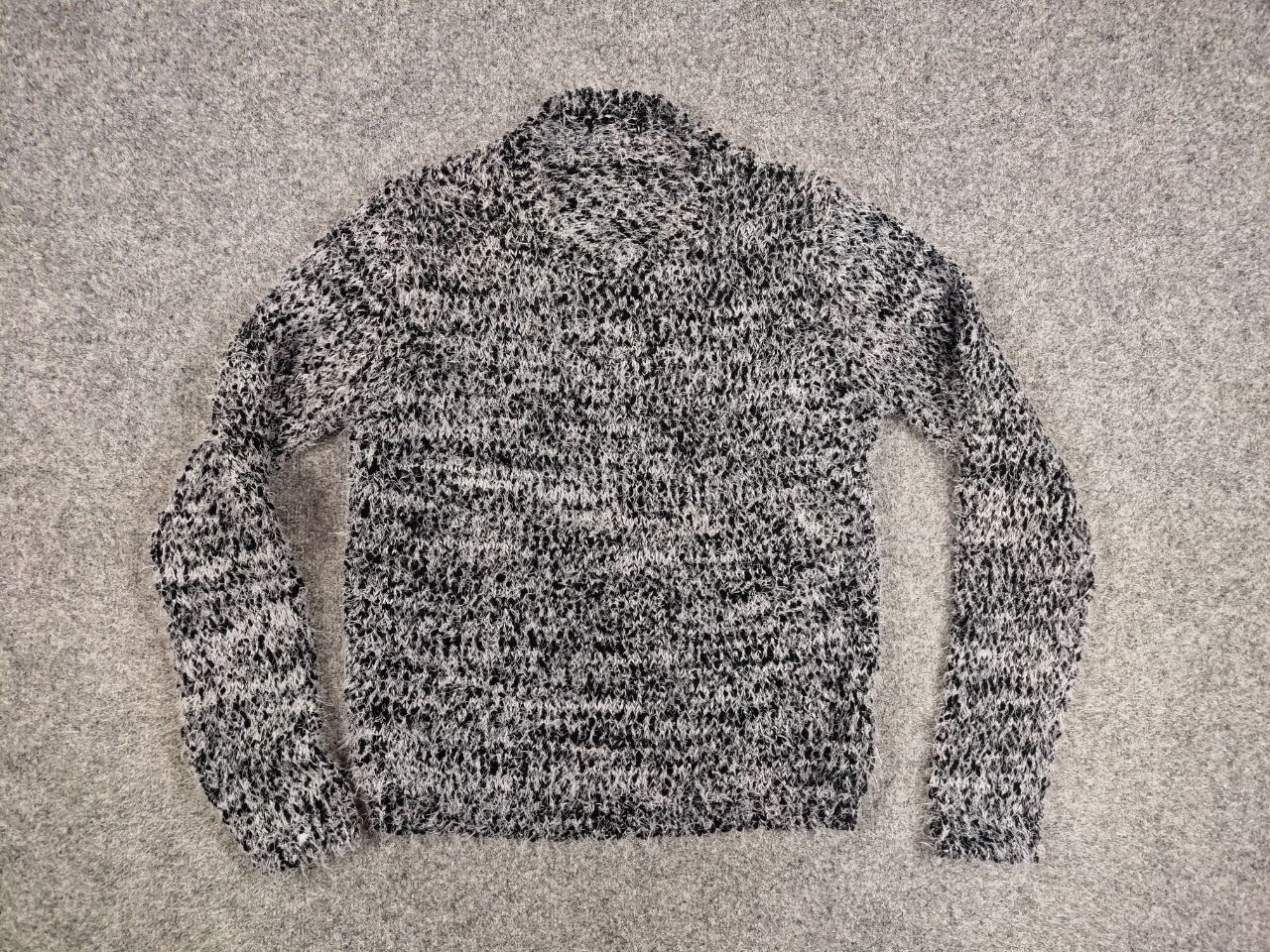 Japanese Brand Vintage 90's Japanese Black Mohair Style Fuzzy Sweater Size US M / EU 48-50 / 2 - 16 Thumbnail