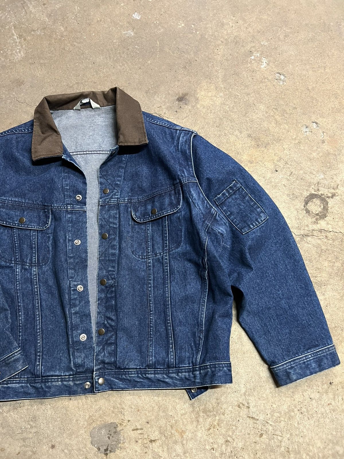Vintage Vintage Mark's Denim Jacket Size US XL / EU 56 / 4 - 2 Thumbnail