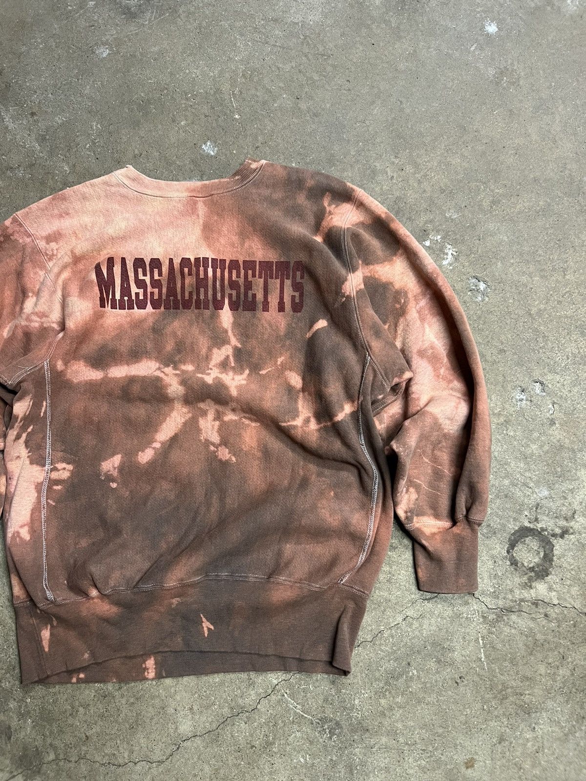 Champion × Vintage Vintage 90's Champion Massachussetts Reverse Weave Crewneck Size US XL / EU 56 / 4 - 2 Thumbnail
