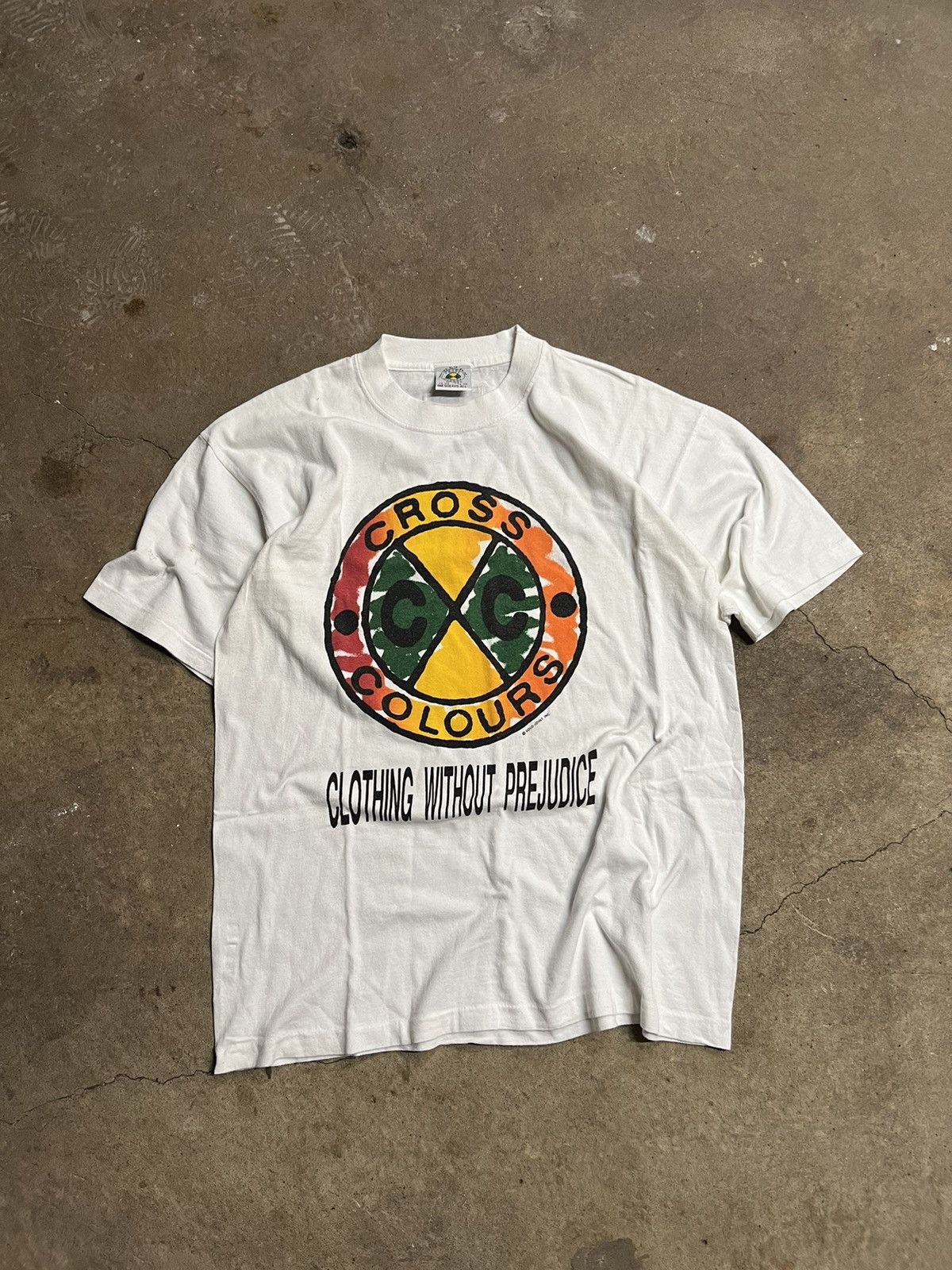 Vintage 90's Cross Colours Tupac Shakur Logo Shirt