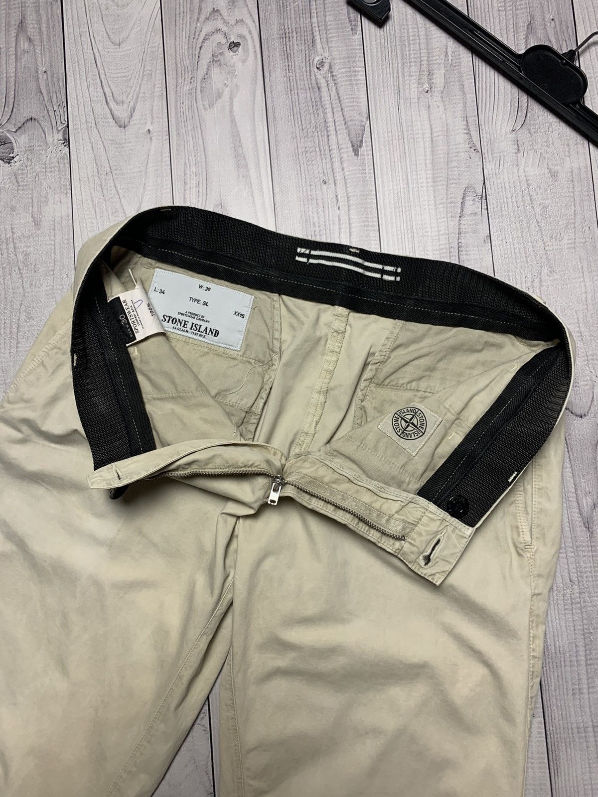 Stone Island × Vintage Vintage Stone island pants chino size 30 Size US 30 / EU 46 - 1 Thumbnail
