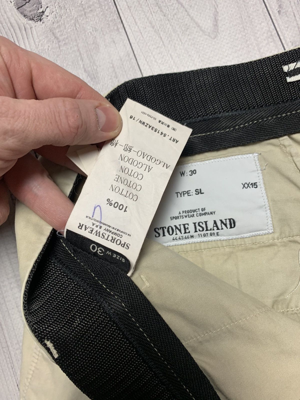 Stone Island × Vintage Vintage Stone island pants chino size 30 Size US 30 / EU 46 - 5 Thumbnail