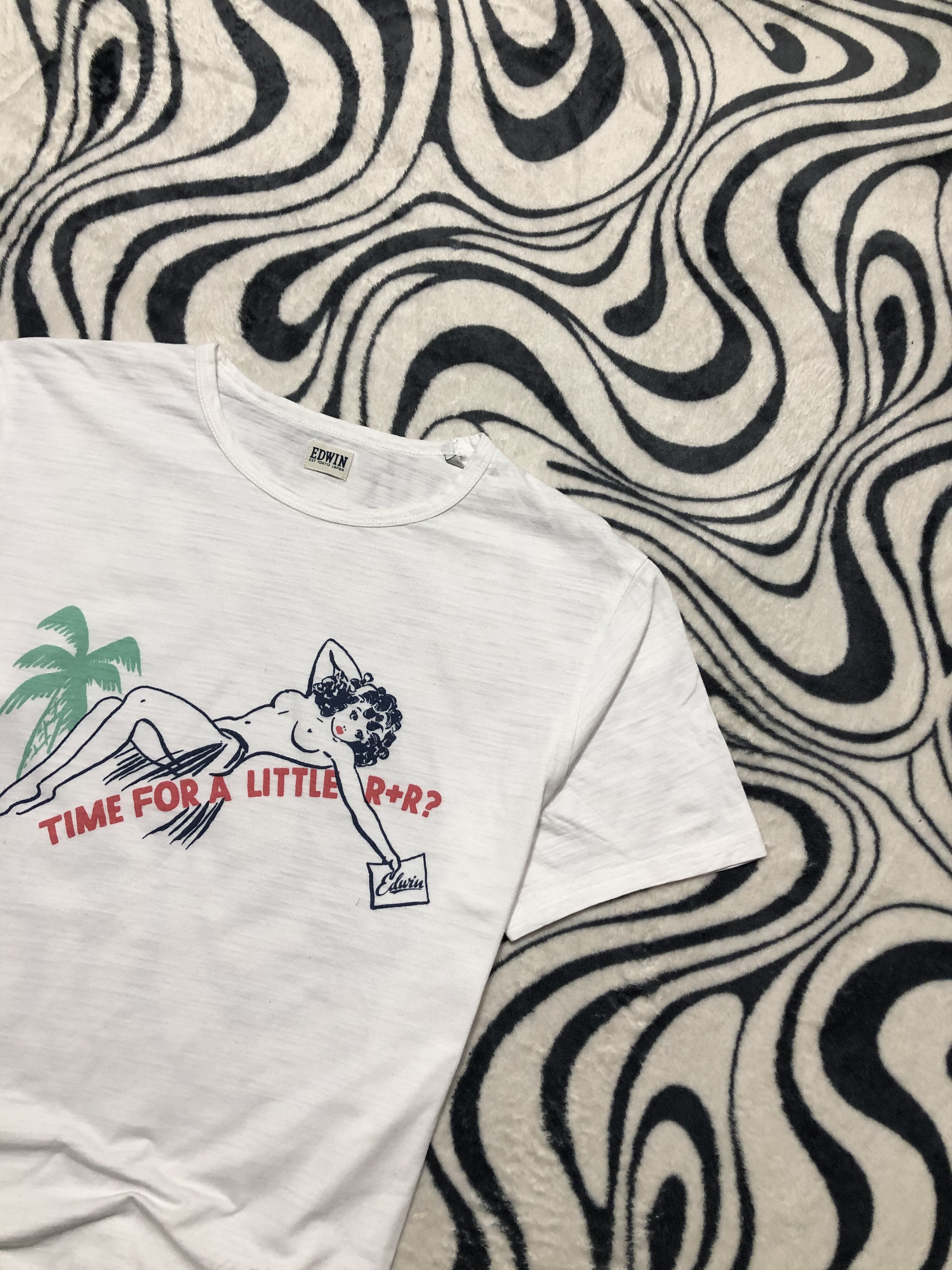 Edwin × Japanese Brand × Vintage Edwin Vintage Mens T-Shirt Tee Size US L / EU 52-54 / 3 - 2 Thumbnail