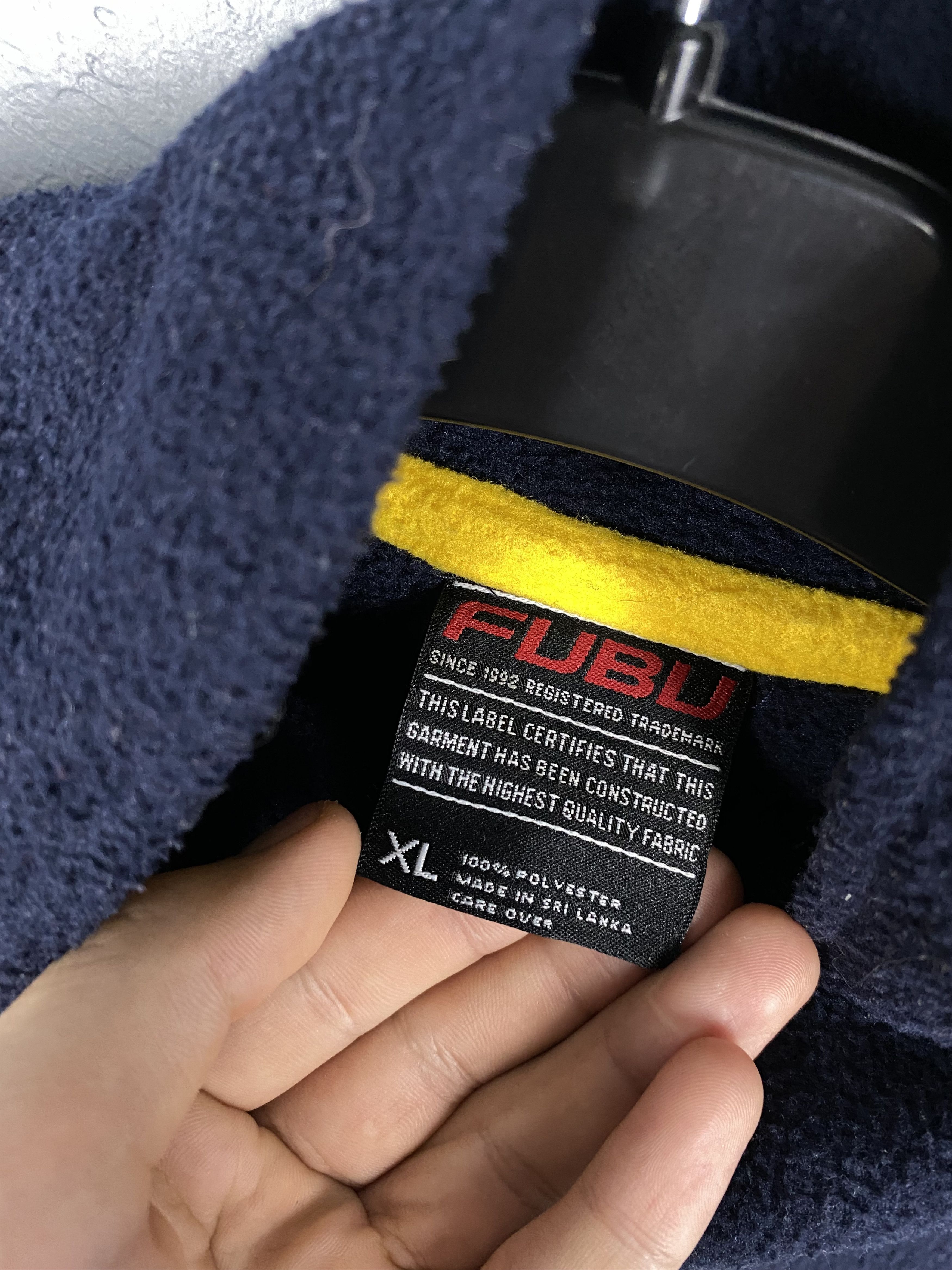 Fubu Fubu 90s Vintage Mens Quarter 1\4 Zip Fleece Jacket Size US XL / EU 56 / 4 - 3 Thumbnail