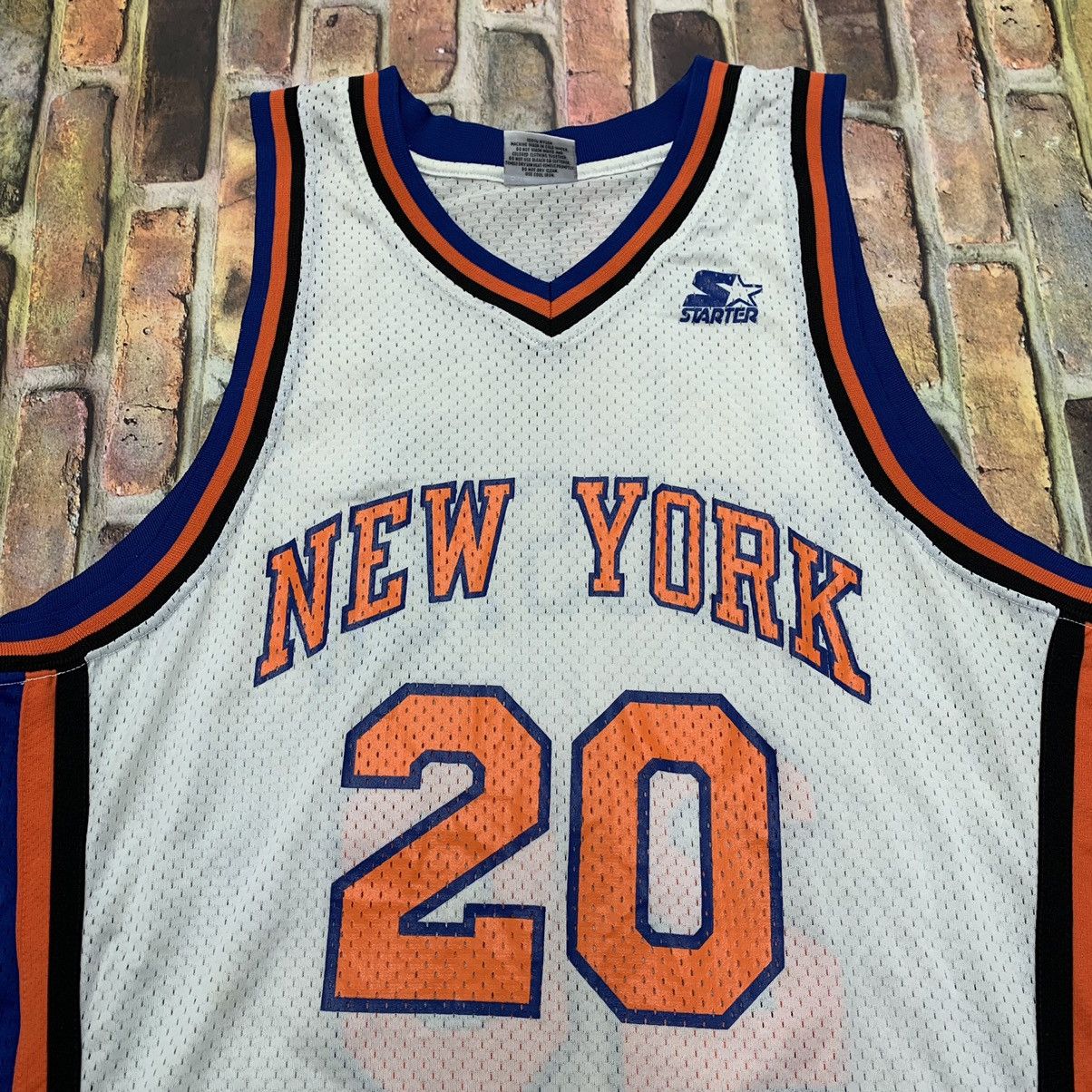 NBA × Starter × Vintage Vintage New York Knicks jersey Size US XL / EU 56 / 4 - 3 Thumbnail