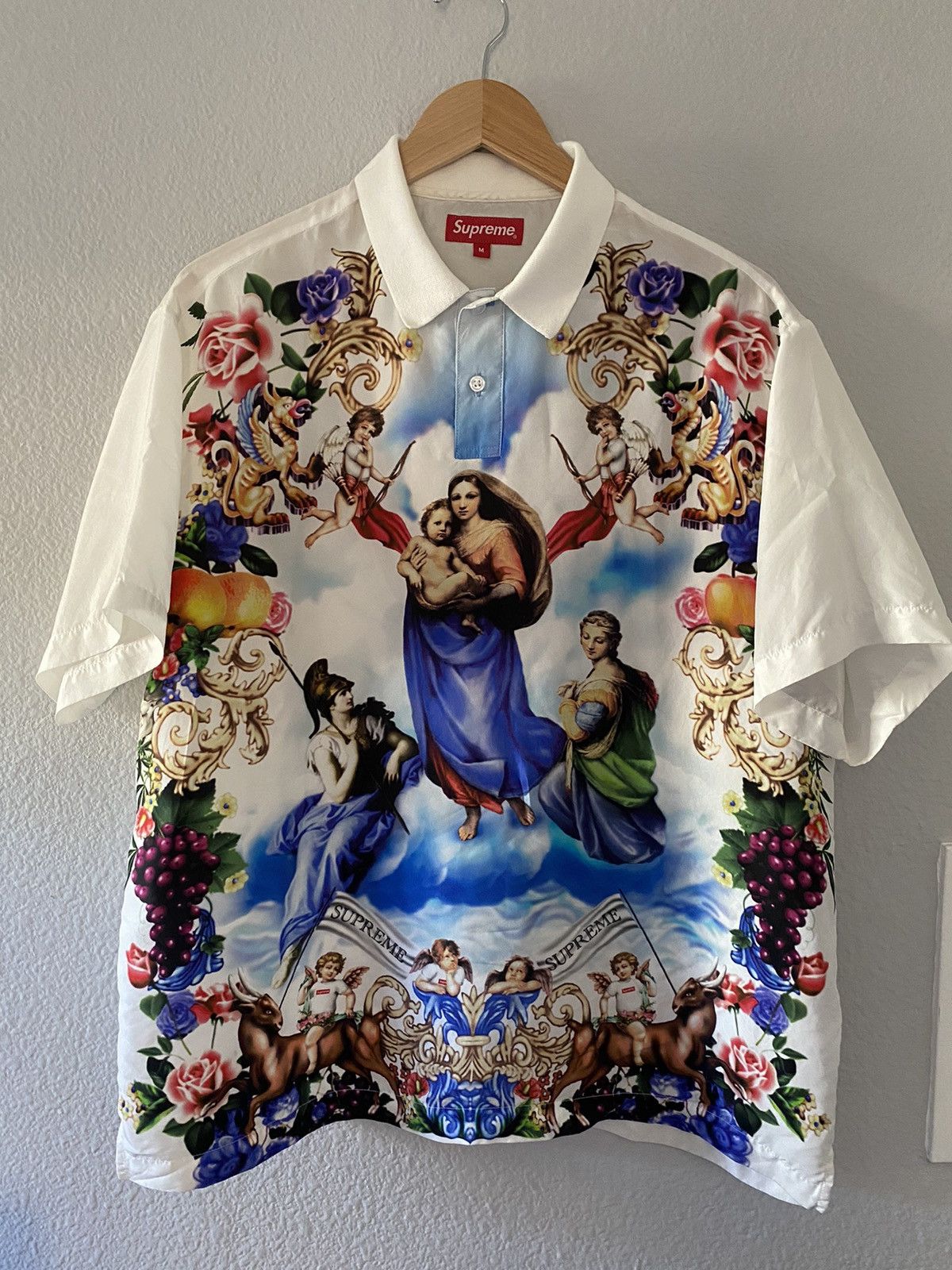 Supreme Supreme Heavenly Silk Polo Shirt | Grailed