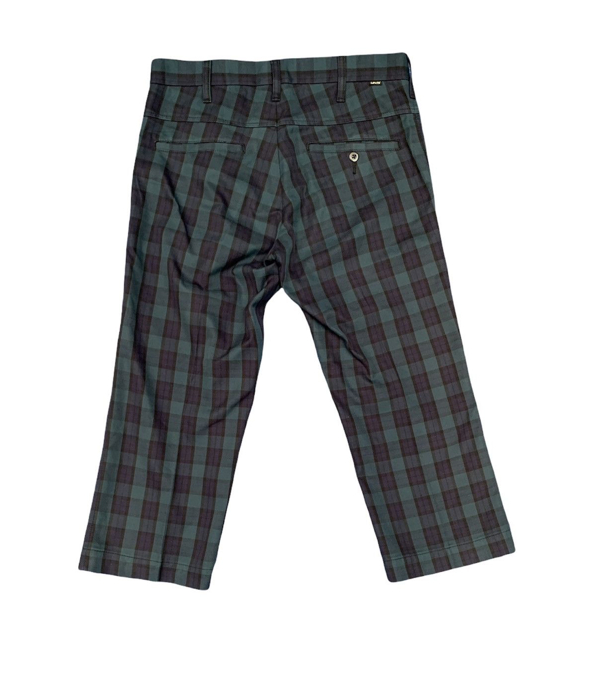 Levi's Vintage Clothing Levis STA-PREST Plaid 3 Quarter Cropped Pants Size US 31 - 2 Thumbnail