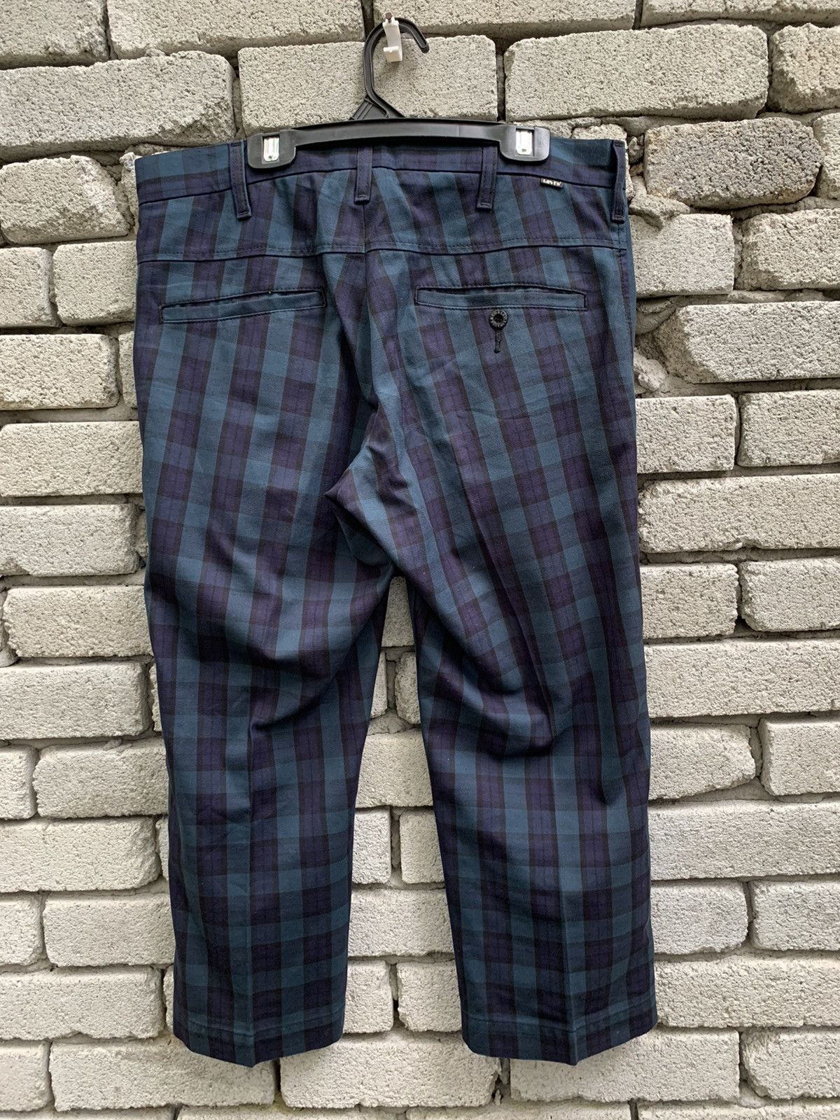 Levi's Vintage Clothing Levis STA-PREST Plaid 3 Quarter Cropped Pants Size US 31 - 6 Thumbnail