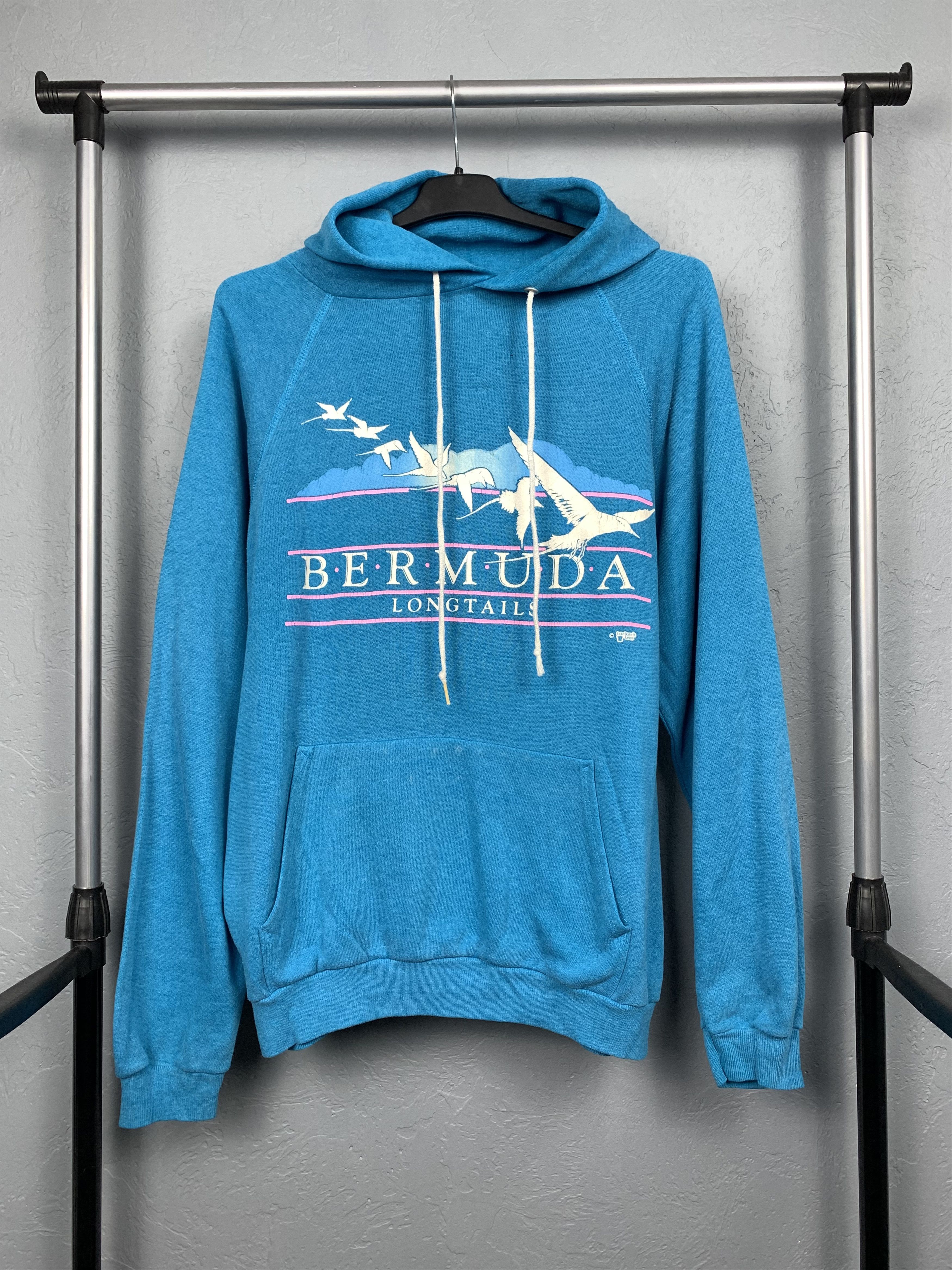 Vintage Vintage 90s Bermuda Made in USA Mens Hoodie Size US L / EU 52-54 / 3 - 1 Thumbnail