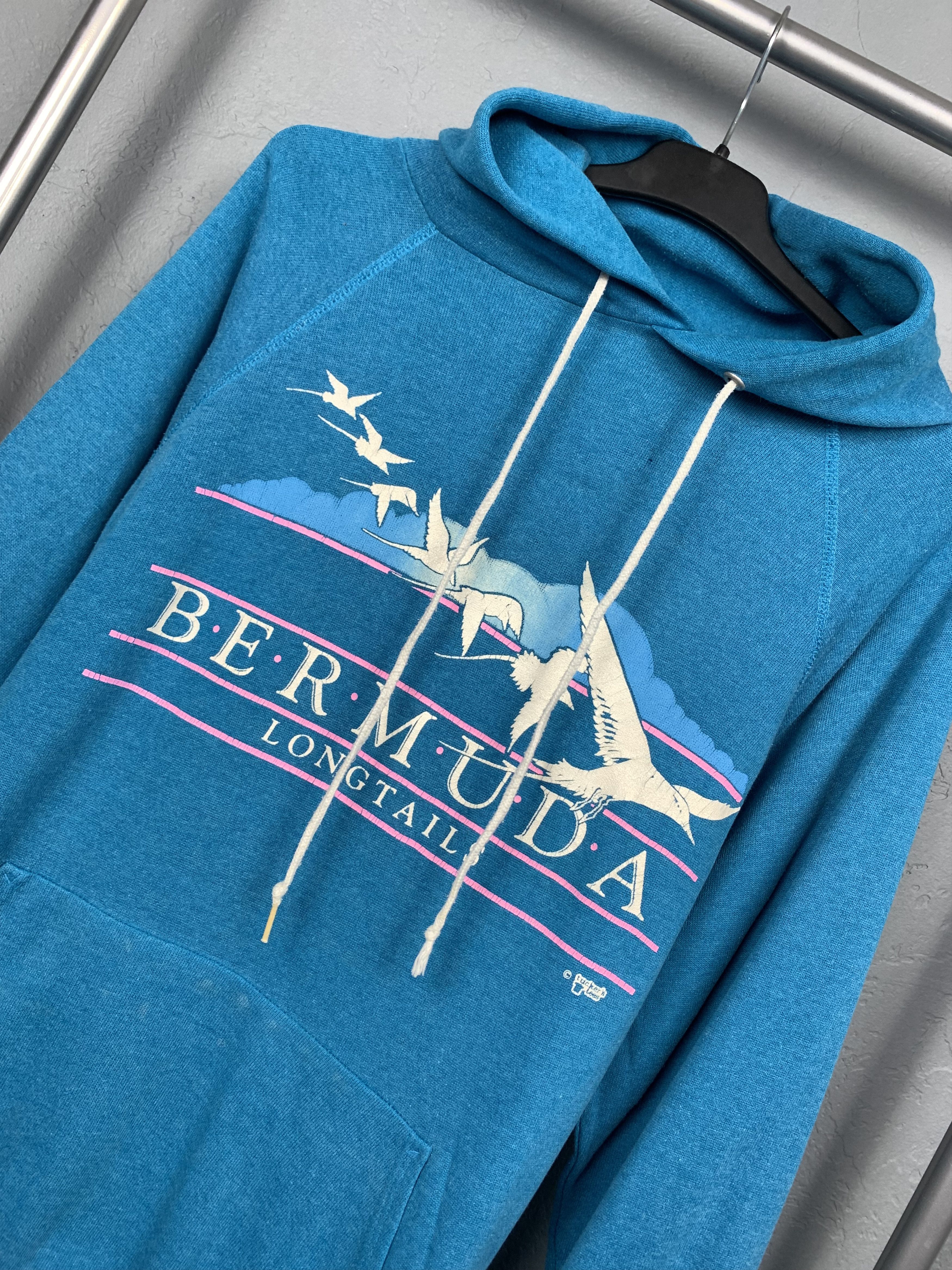 Vintage Vintage 90s Bermuda Made in USA Mens Hoodie Size US L / EU 52-54 / 3 - 2 Thumbnail