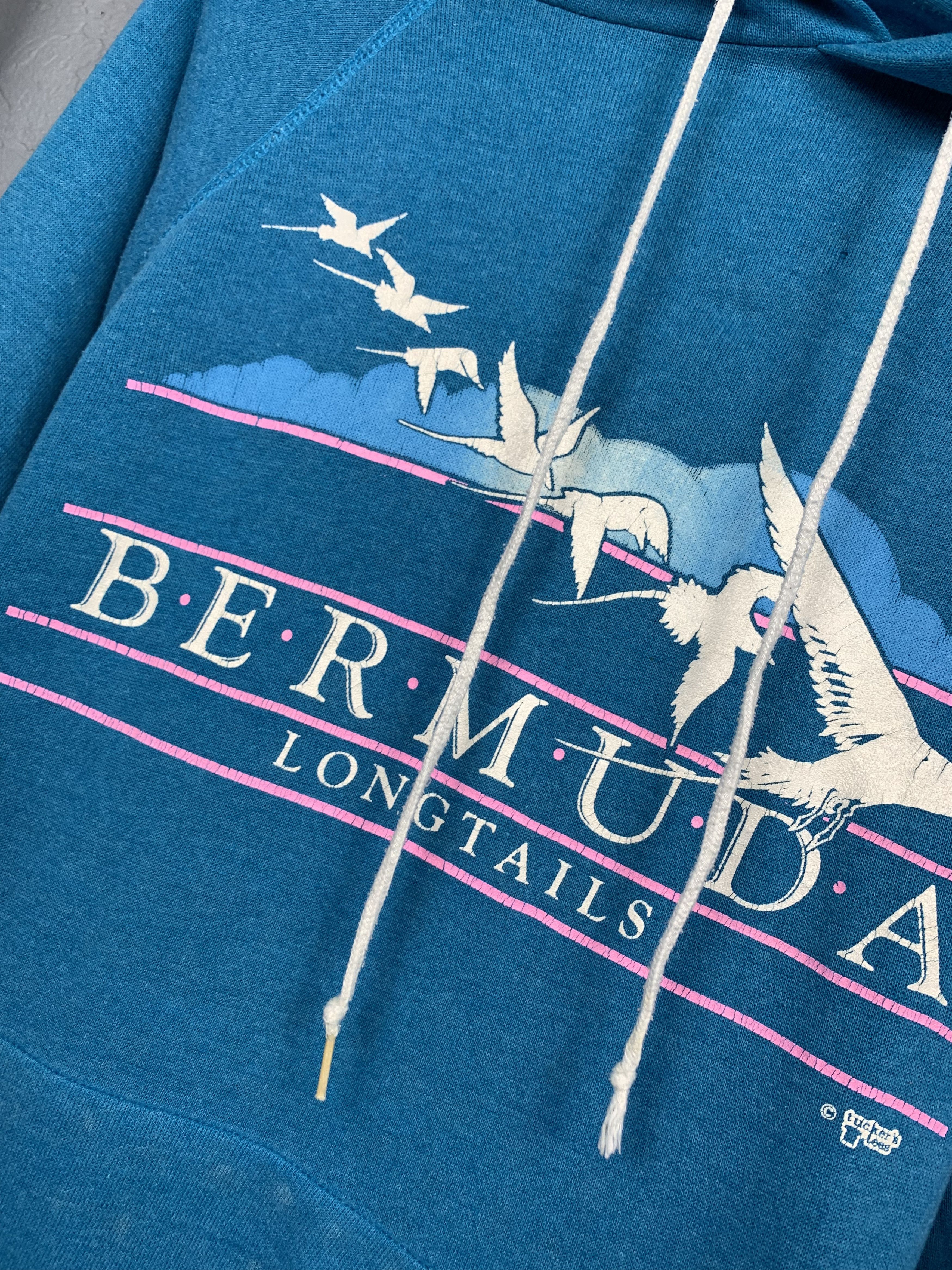 Vintage Vintage 90s Bermuda Made in USA Mens Hoodie Size US L / EU 52-54 / 3 - 4 Thumbnail