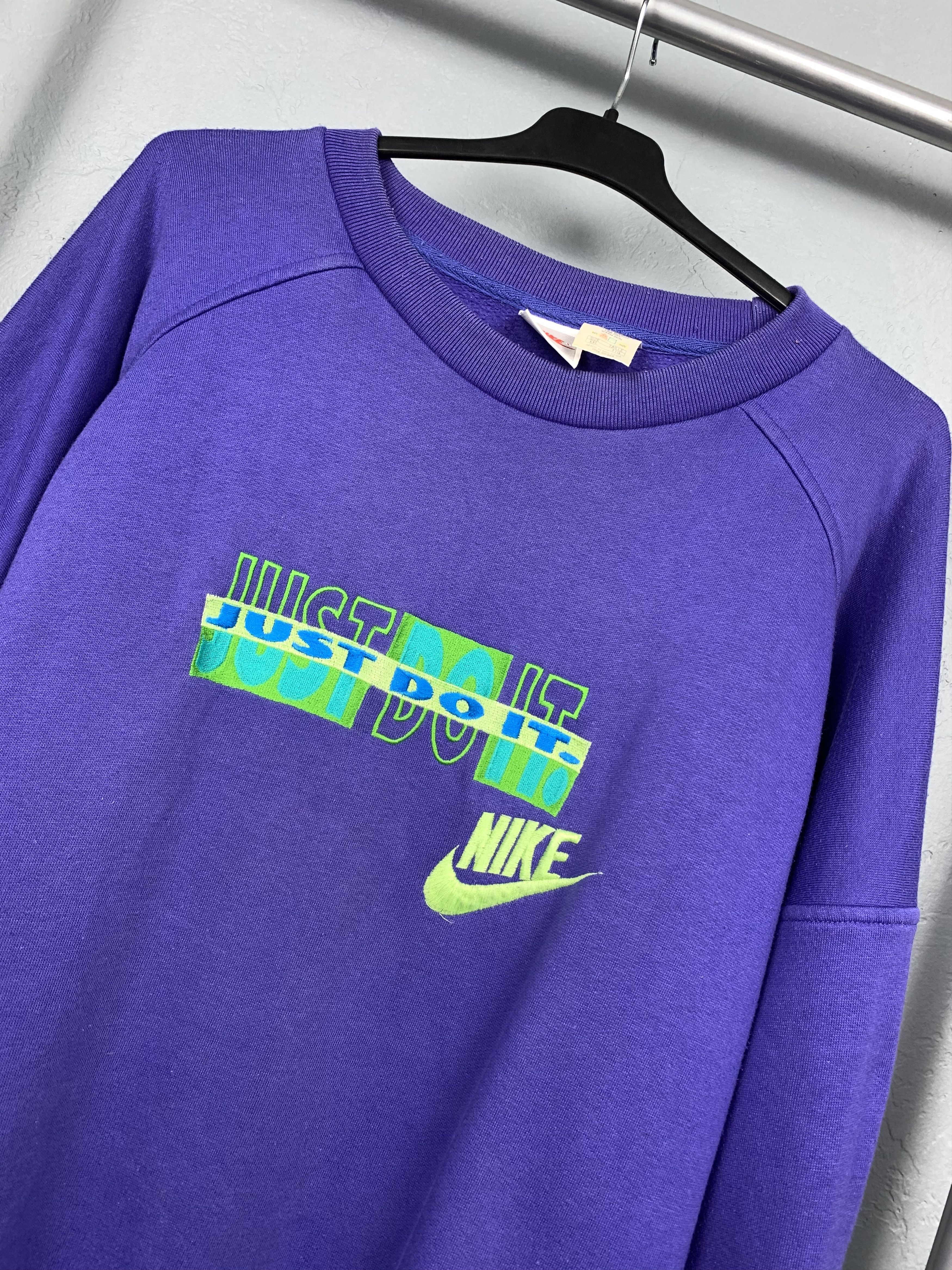 Nike Nike 90s Vintage Mens Sweatshirt Swoosh Size US XL / EU 56 / 4 - 2 Thumbnail