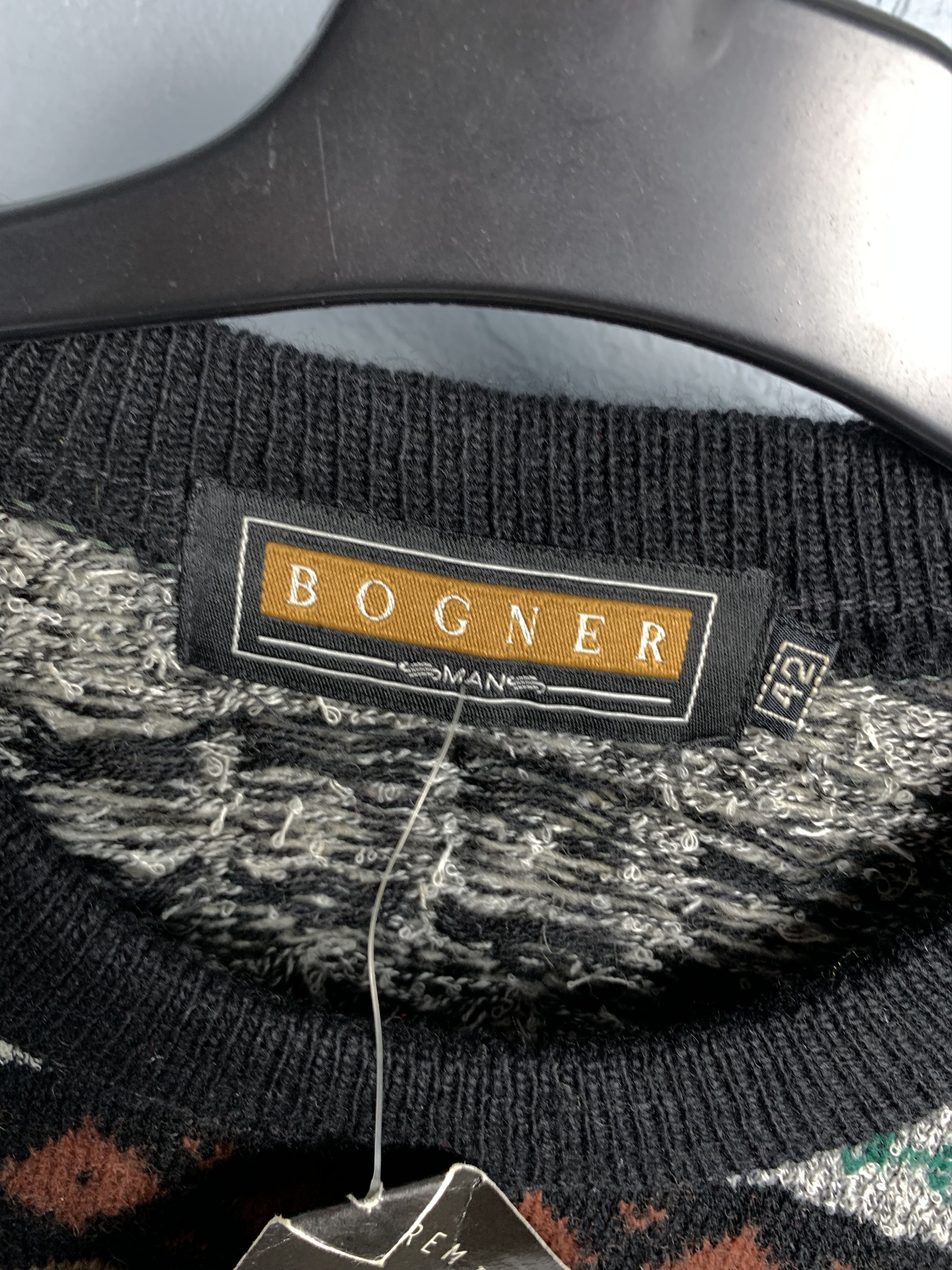 Bogner × Vintage NEW Bogner Coloured Cable Knit Mens Sweater Size US L / EU 52-54 / 3 - 4 Thumbnail