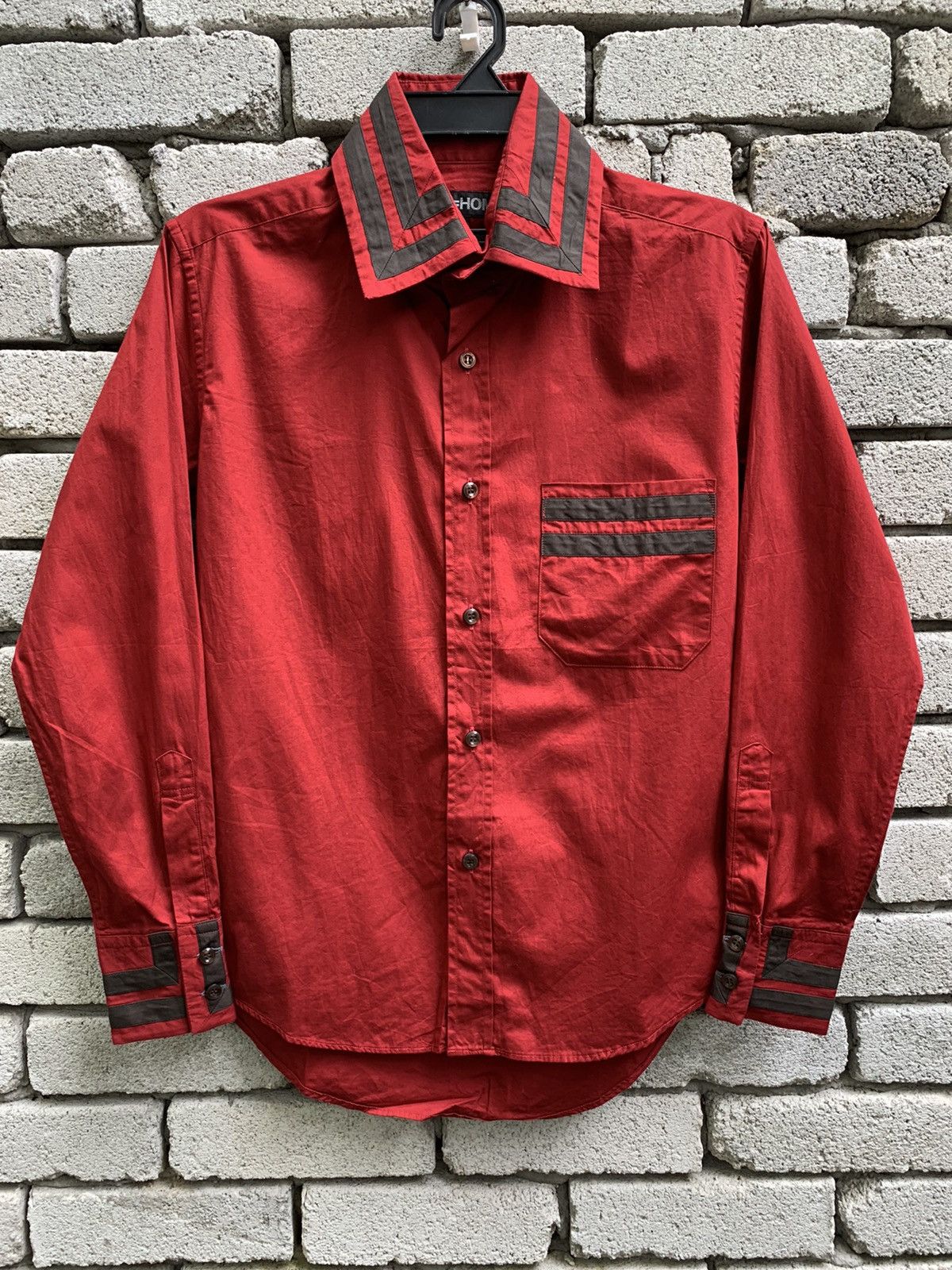 Japanese Brand Japanese Brand 291295 Homme Button Ups Shirt Size US M / EU 48-50 / 2 - 2 Thumbnail