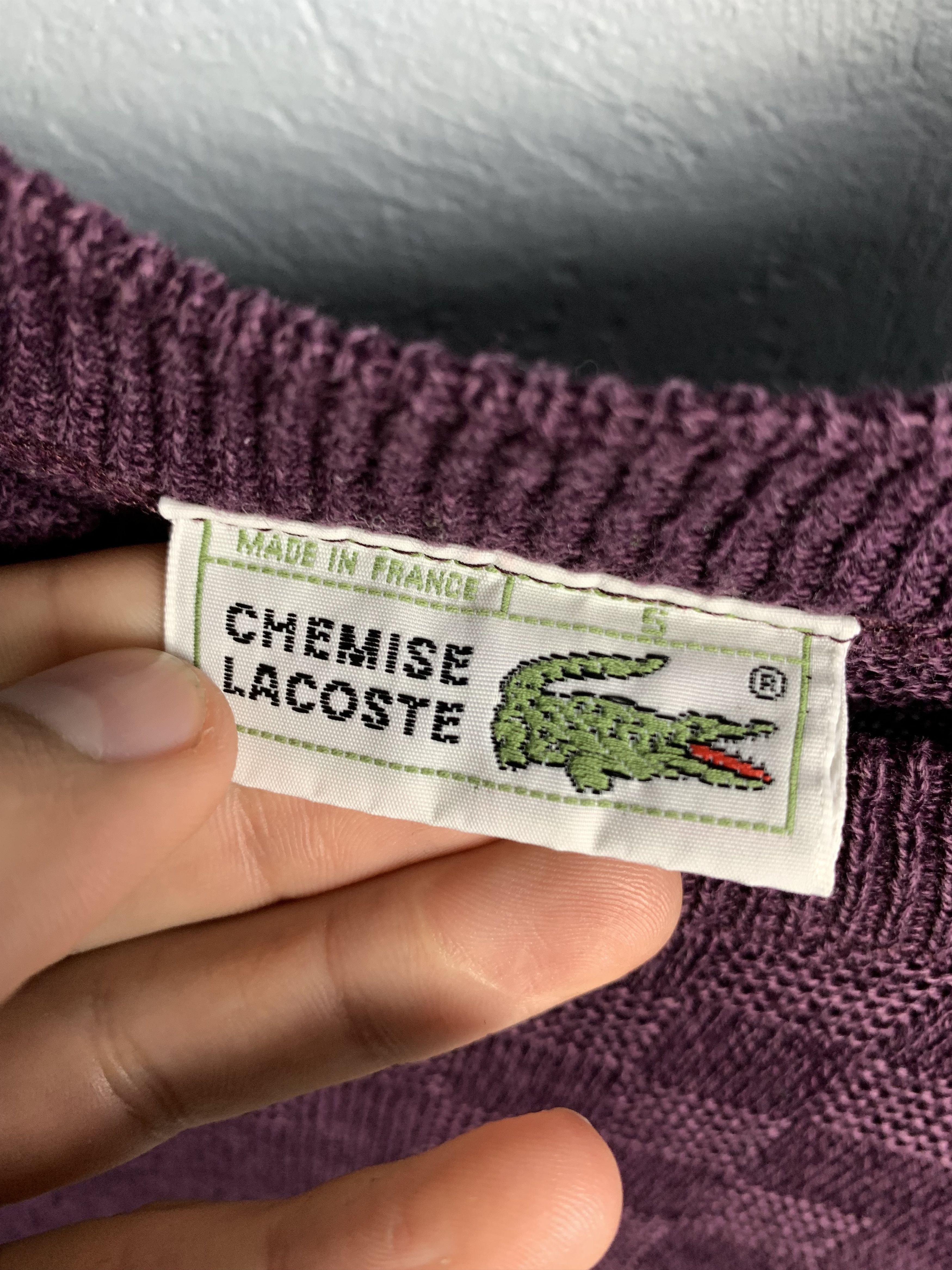 Lacoste Lacoste Chemise 90s Vintage Mens Wool Knit Sweater Size US L / EU 52-54 / 3 - 3 Thumbnail