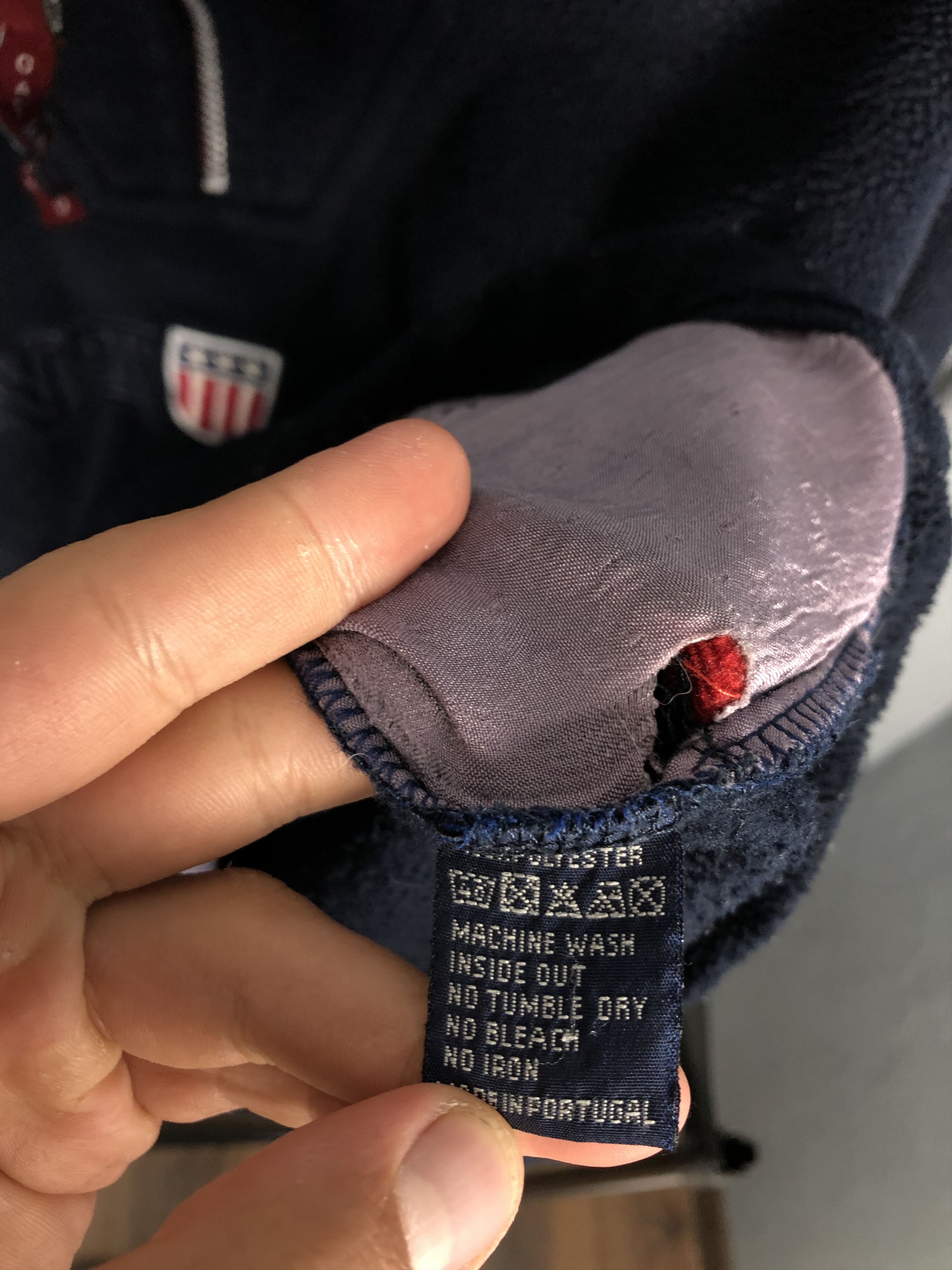 Gant Vintage Gant USA Big Logo Rugger Fleece Jacket 1\4 Zip Size US XL / EU 56 / 4 - 6 Thumbnail