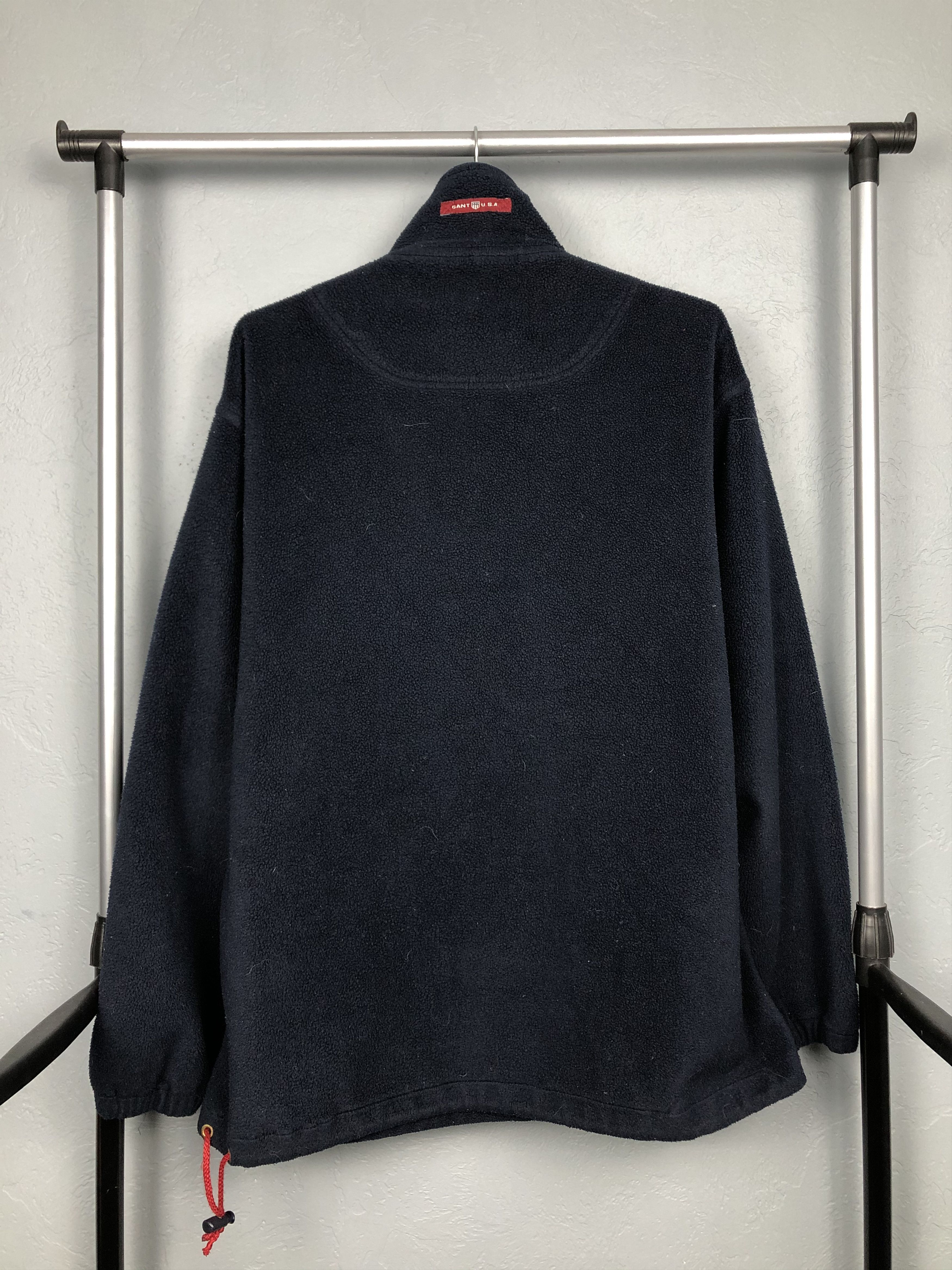 Gant Vintage Gant USA Big Logo Rugger Fleece Jacket 1\4 Zip Size US XL / EU 56 / 4 - 8 Thumbnail