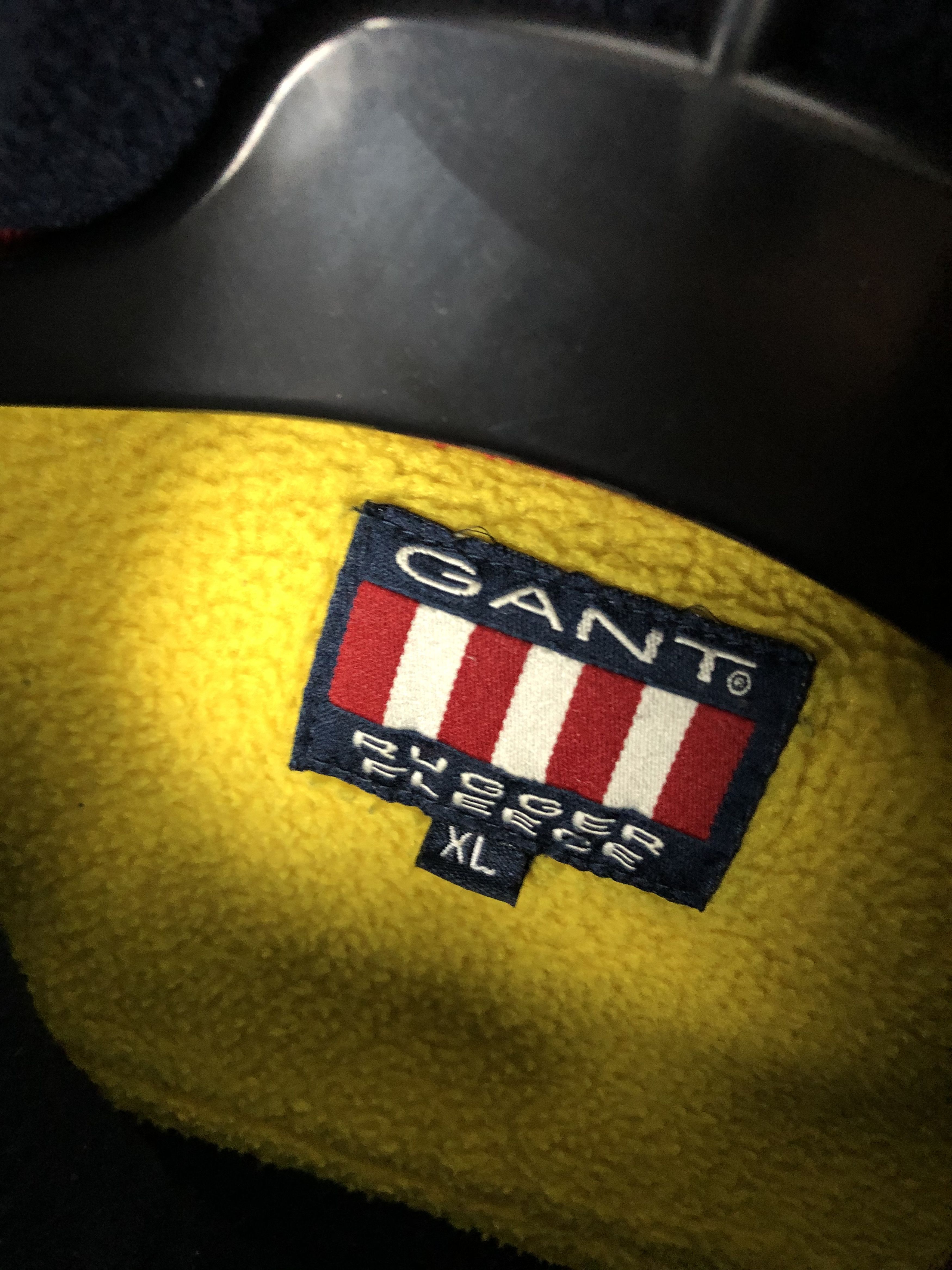 Gant Vintage Gant USA Big Logo Rugger Fleece Jacket 1\4 Zip Size US XL / EU 56 / 4 - 3 Thumbnail