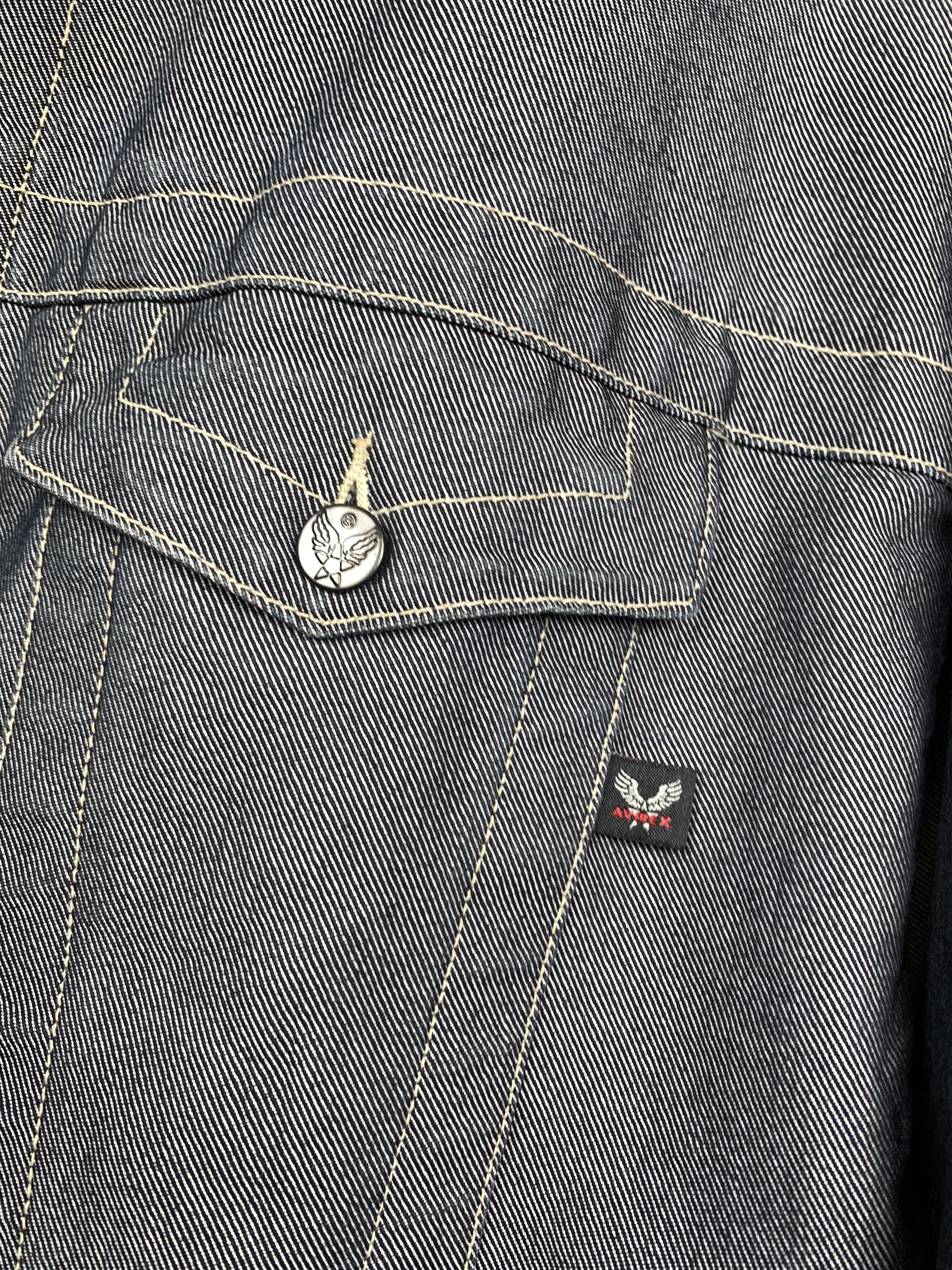 Avirex Avirex Vintage Mens Denim Jacket Size US L / EU 52-54 / 3 - 3 Thumbnail