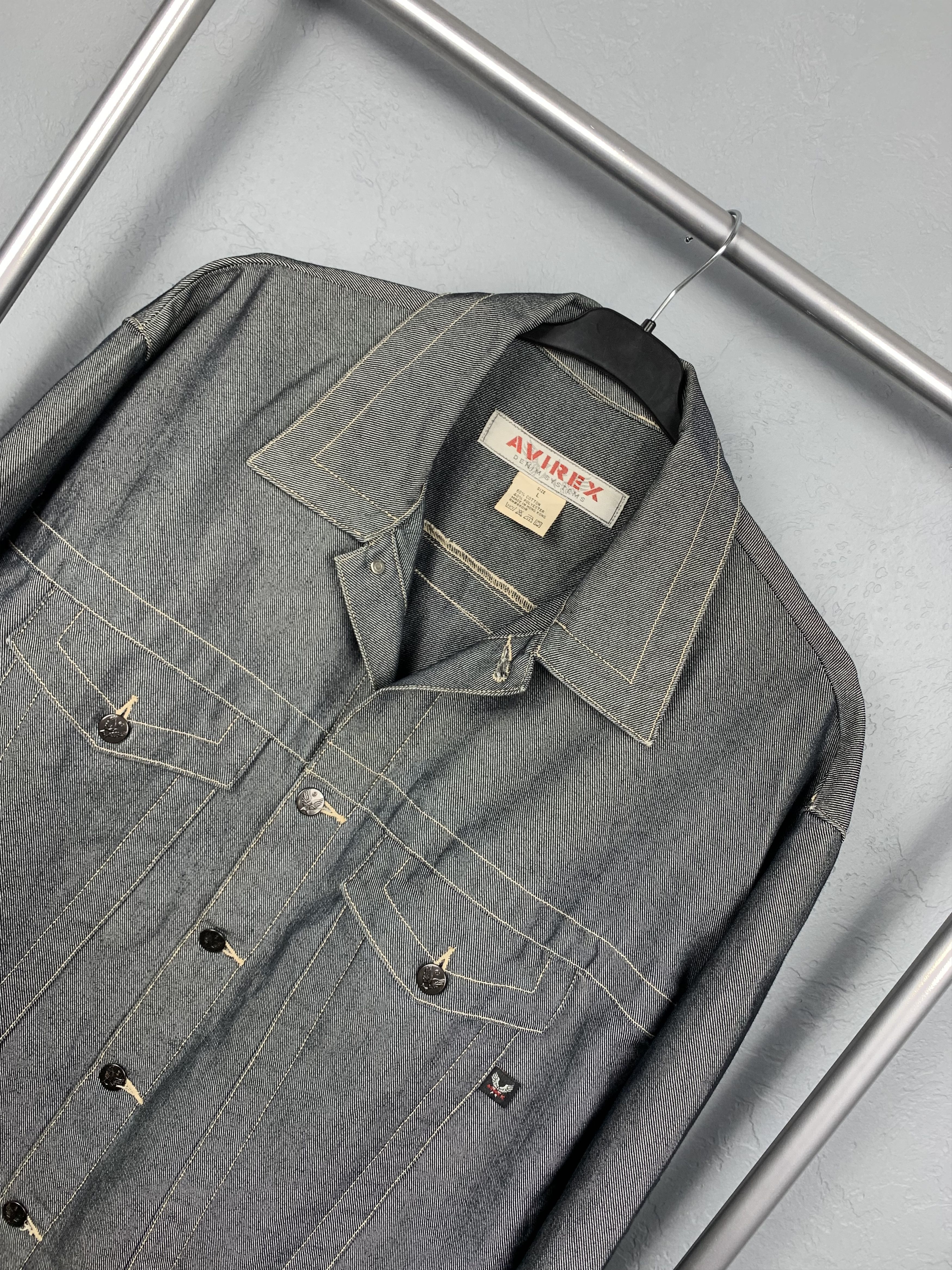 Avirex Avirex Vintage Mens Denim Jacket Size US L / EU 52-54 / 3 - 2 Thumbnail