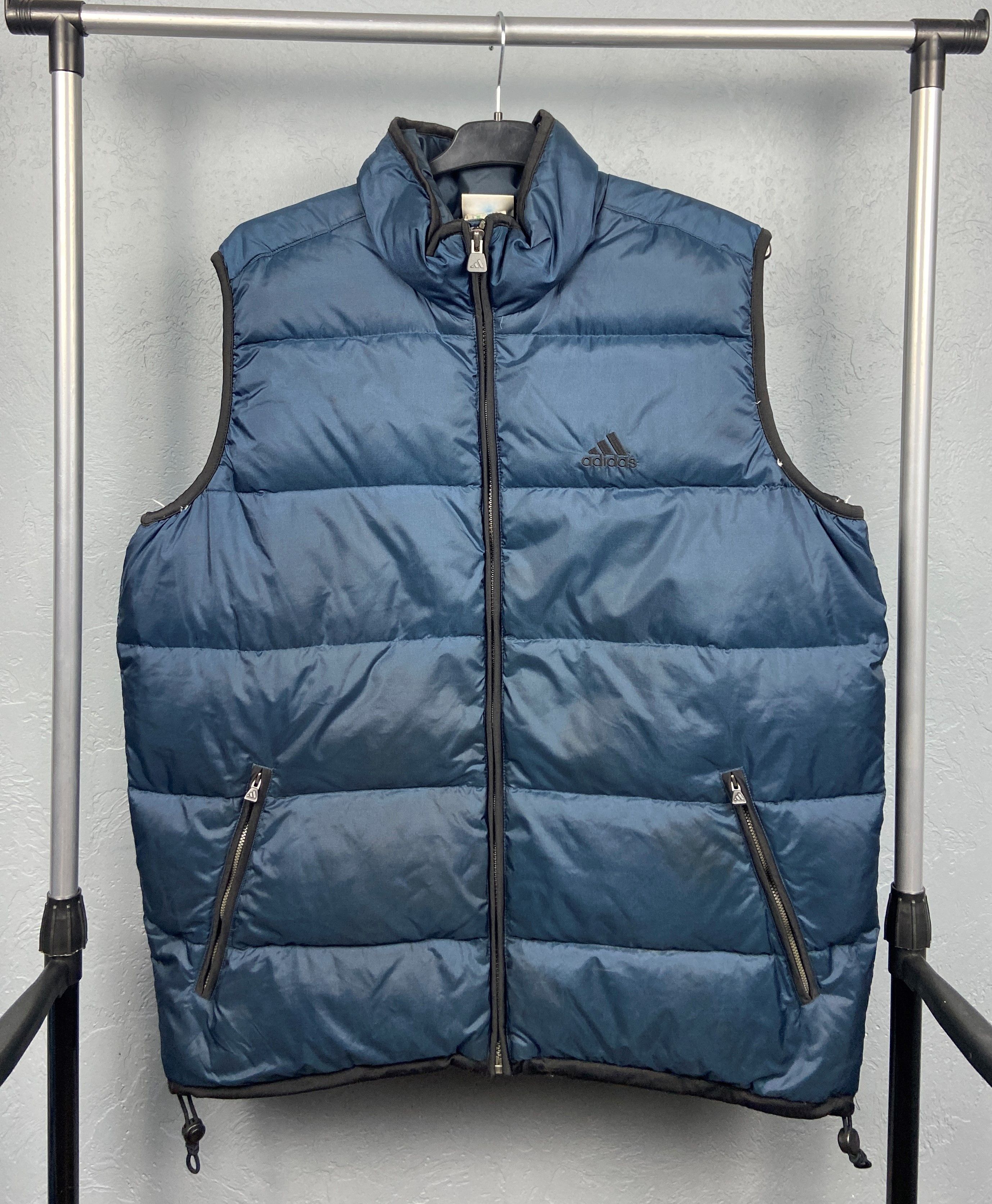 Adidas Adidas Vintage Mens Goose Down Vest Size US M / EU 48-50 / 2 - 1 Thumbnail