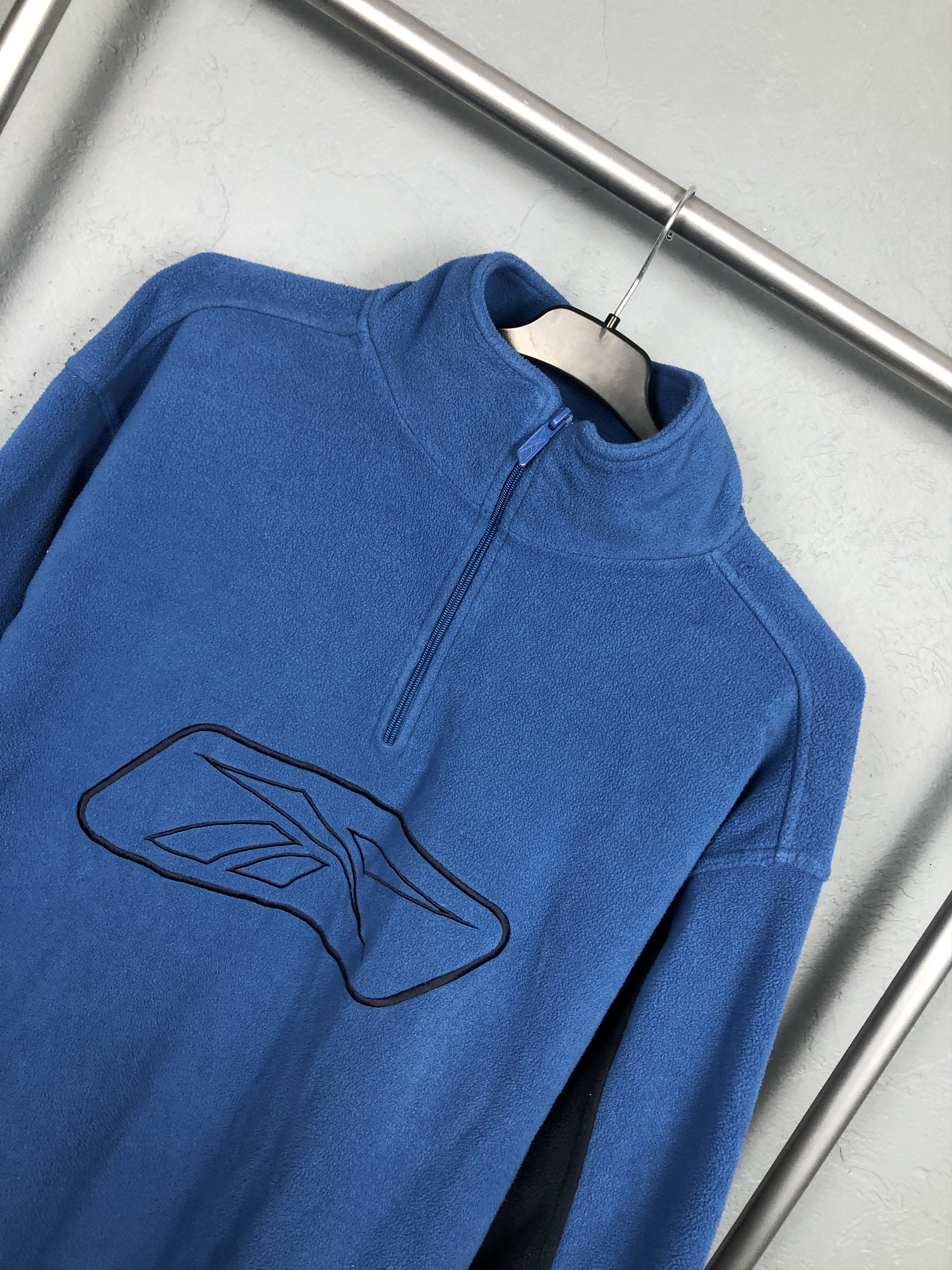 Reebok Vintage Reebok Big Logo Fleece Jacket Size US XL / EU 56 / 4 - 2 Thumbnail