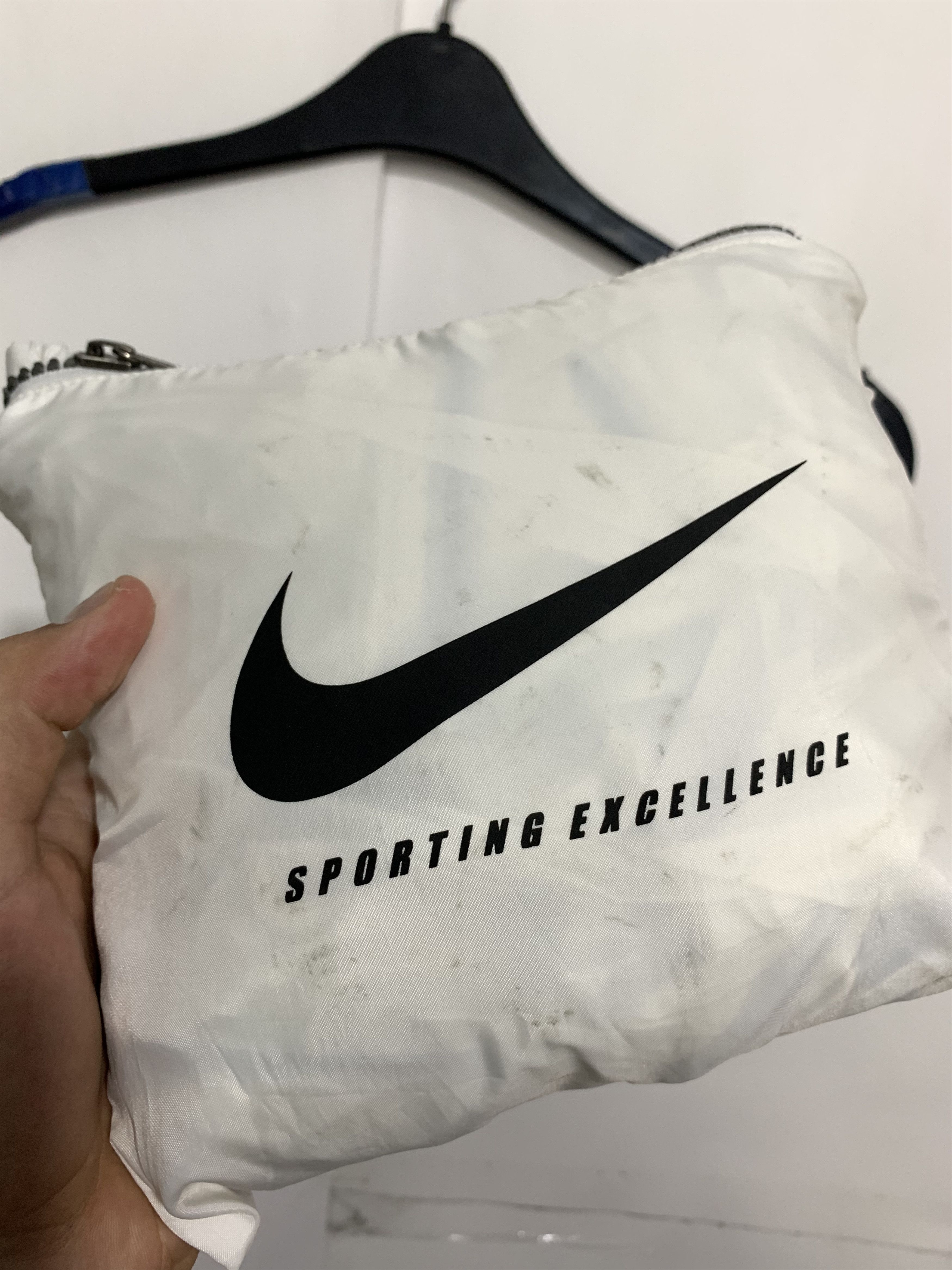 Nike Nike Vintage Windbreaker Jacket Swoosh Y2K Drill Size US L / EU 52-54 / 3 - 12 Thumbnail