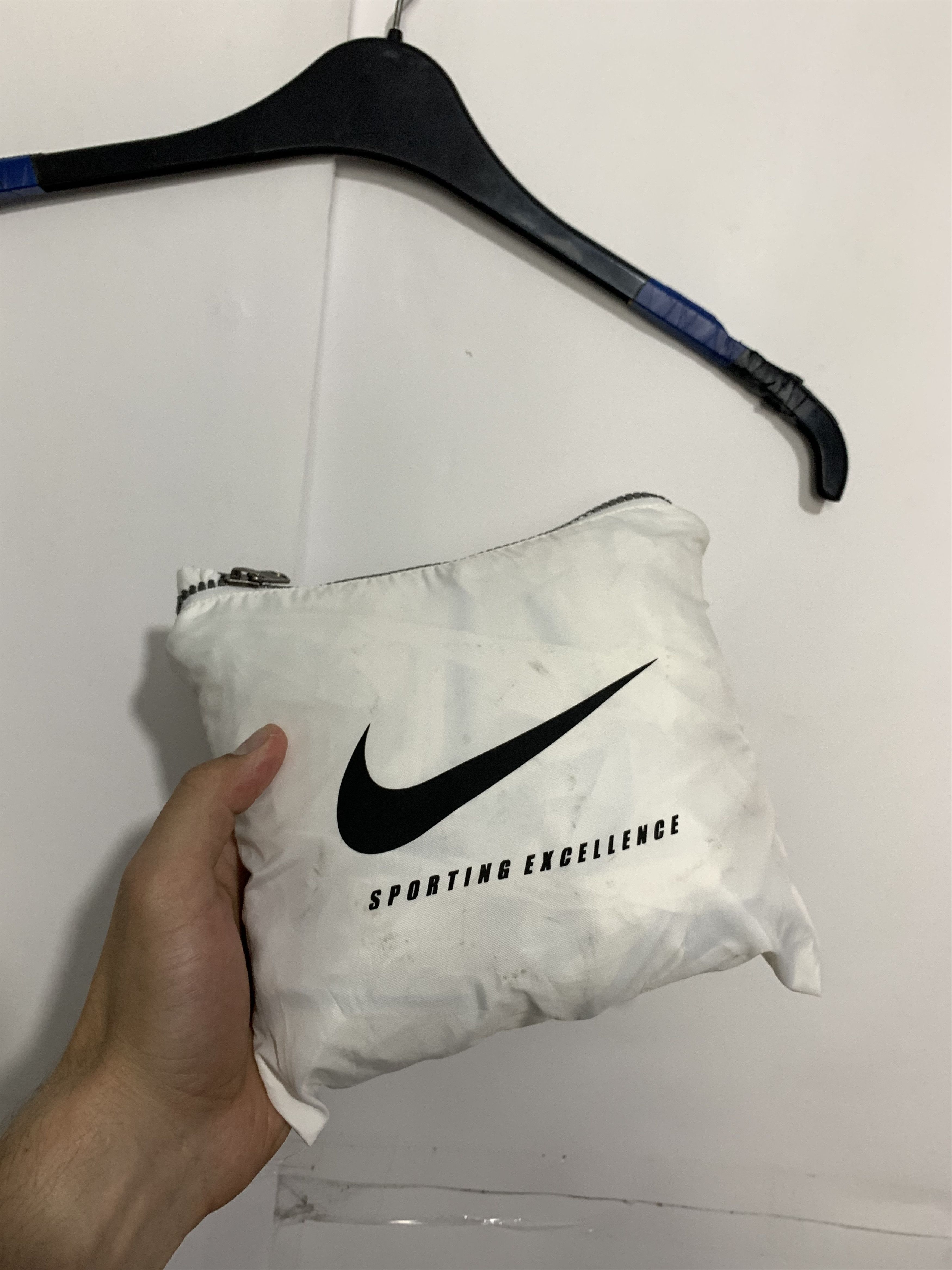 Nike Nike Vintage Windbreaker Jacket Swoosh Y2K Drill Size US L / EU 52-54 / 3 - 11 Thumbnail