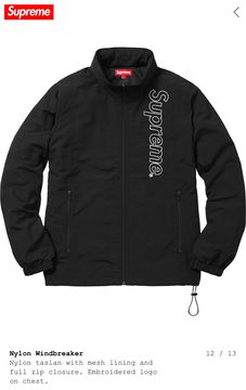 Supreme Nylon Windbreaker | Grailed