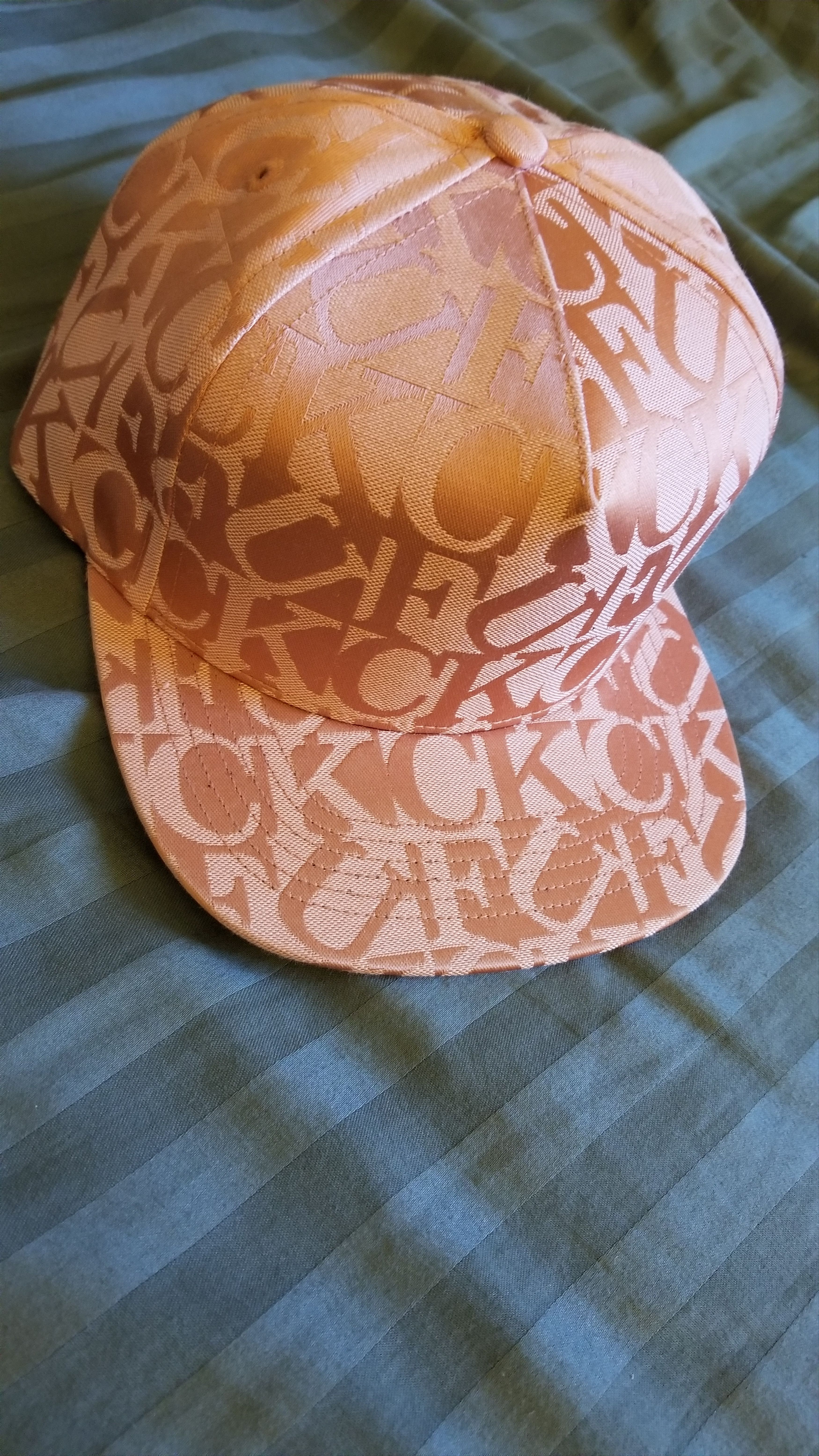 Supreme Pink Hat - Fuck Jacquard 5-Panel hat | Grailed