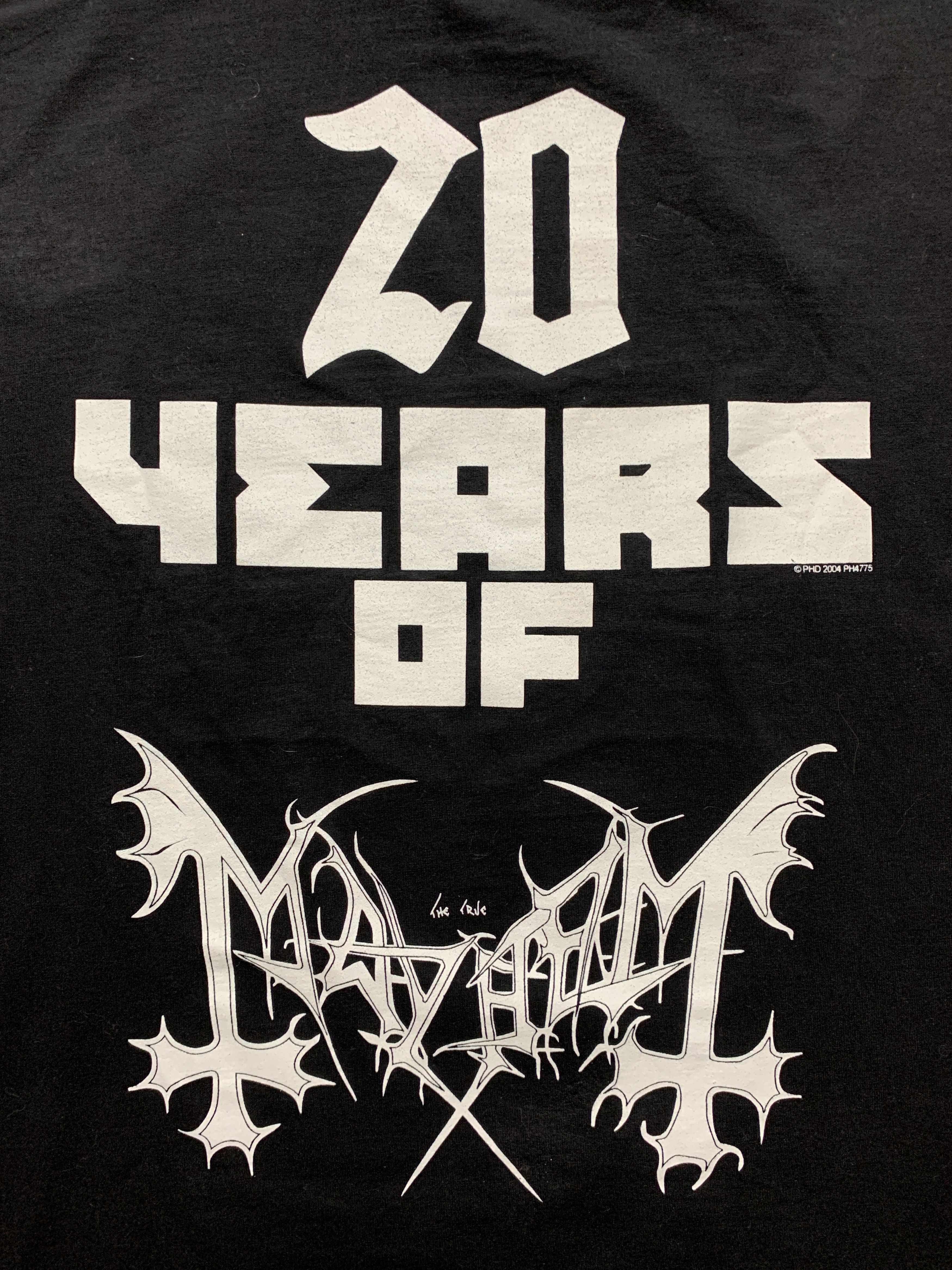 Band Tees Vintage Mayhem 20 Years Anniversary 2004 Band T-shirt Size US XL / EU 56 / 4 - 4 Thumbnail
