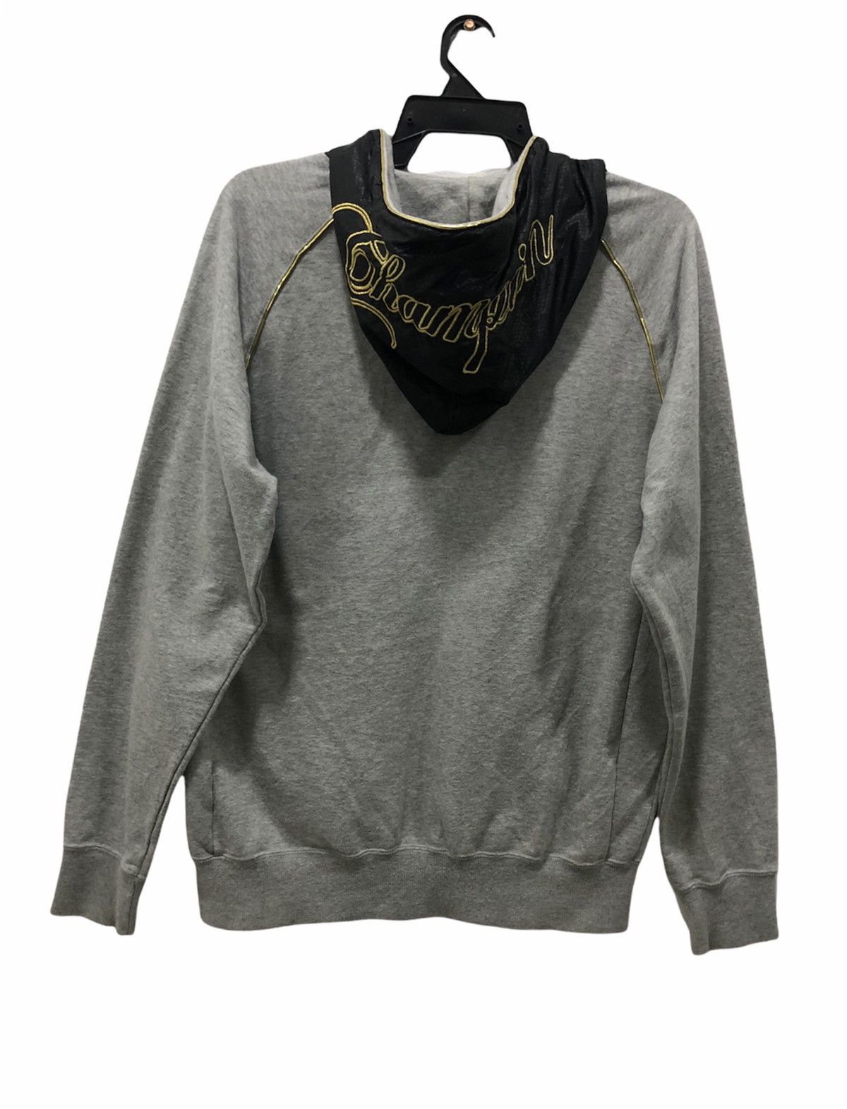 Champion Champion Athletic Zip-Up Hoodie Gray & Black Japan Edition Size US M / EU 48-50 / 2 - 2 Thumbnail