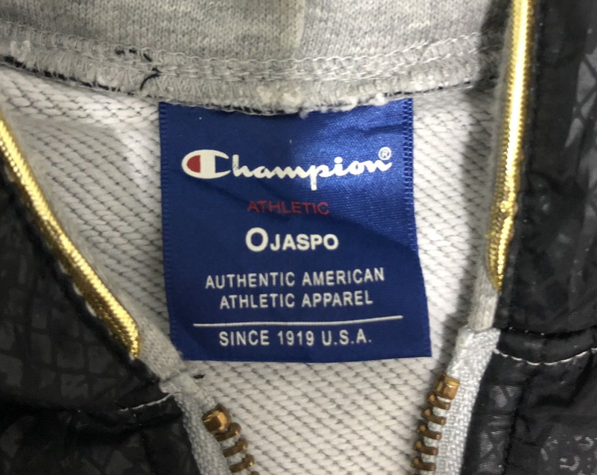 Champion Champion Athletic Zip-Up Hoodie Gray & Black Japan Edition Size US M / EU 48-50 / 2 - 9 Thumbnail