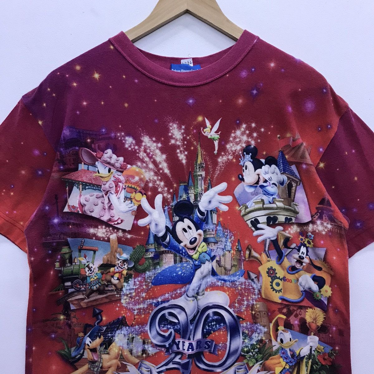 Disney Rare!! Tokyo Disneyland 20years Over Print T-shirt Size US M / EU 48-50 / 2 - 3 Thumbnail